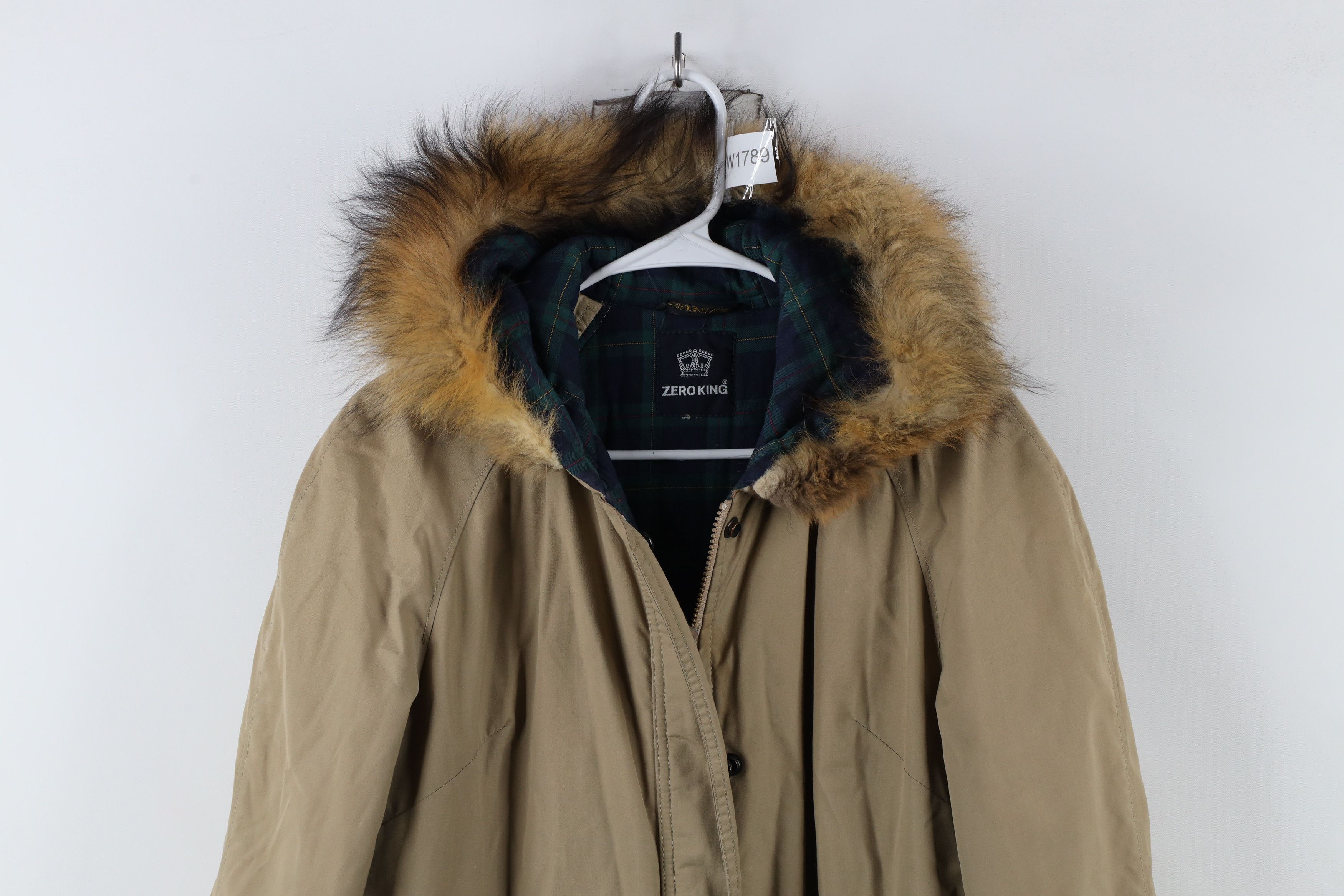 Vintage Vintage 70s Streetwear Fur Trim Hooded Trench Coat USA Size L / US 10 / IT 46 - 2 Thumbnail