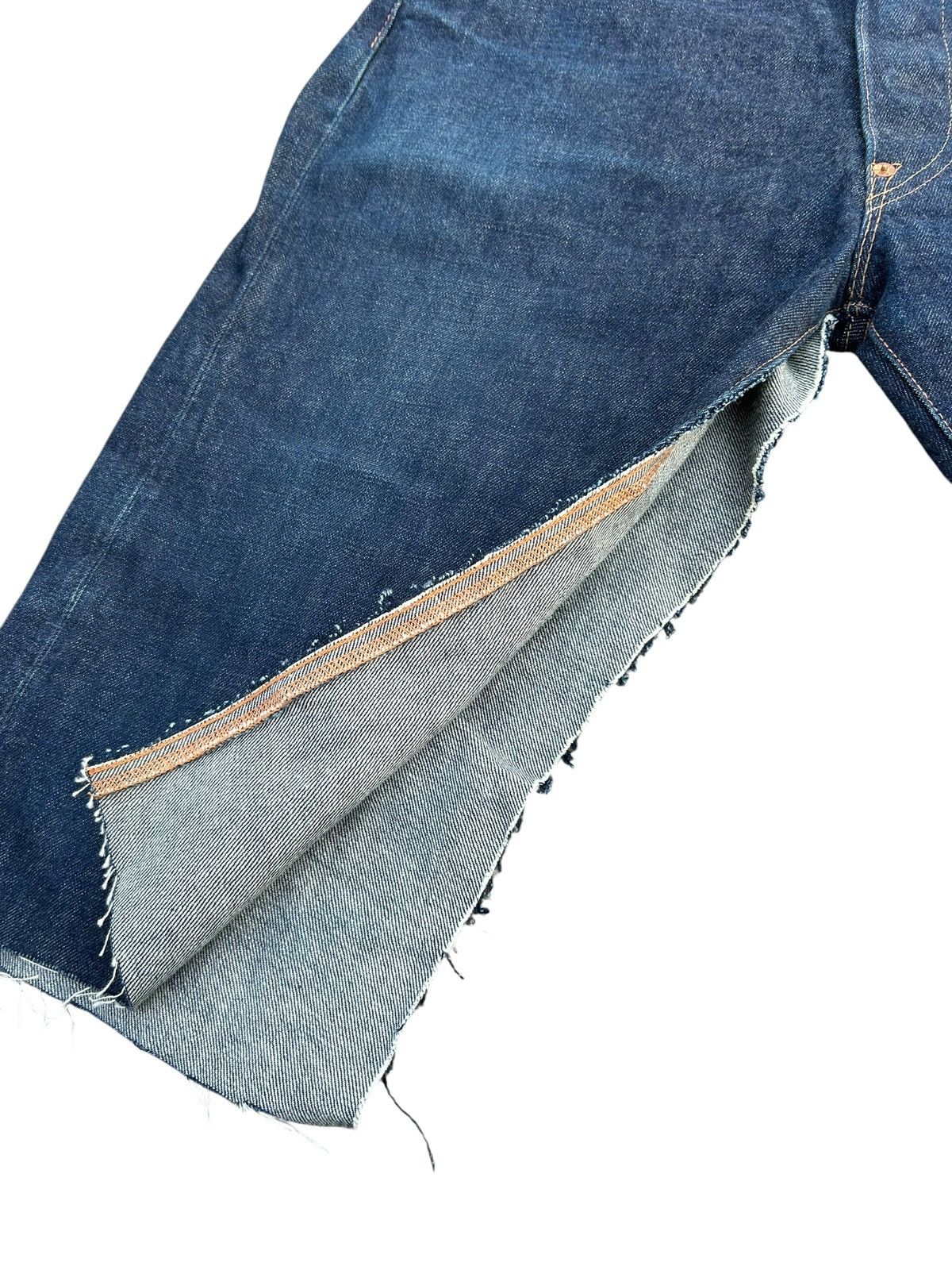 Kapital VINTAGE EVISU SELVEDGE THRASHED DENIM JEANS Size US 32 / EU 48 - 11 Thumbnail