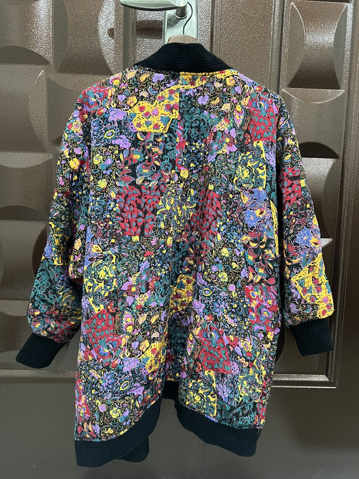 Japanese Brand Vintage Japanese Boho Batwing Flower Kimono Cardigan Size L / US 10 / IT 46 - 5 Thumbnail
