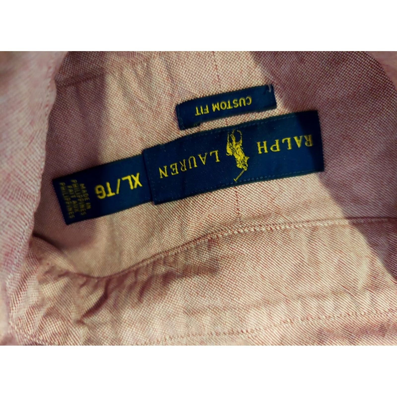 Polo Ralph Lauren Polo Ralph Lauren Shirt Mens XL Purple Button-Up Cotton Long Sleeve Dress Shirt Size 46R - 4 Thumbnail