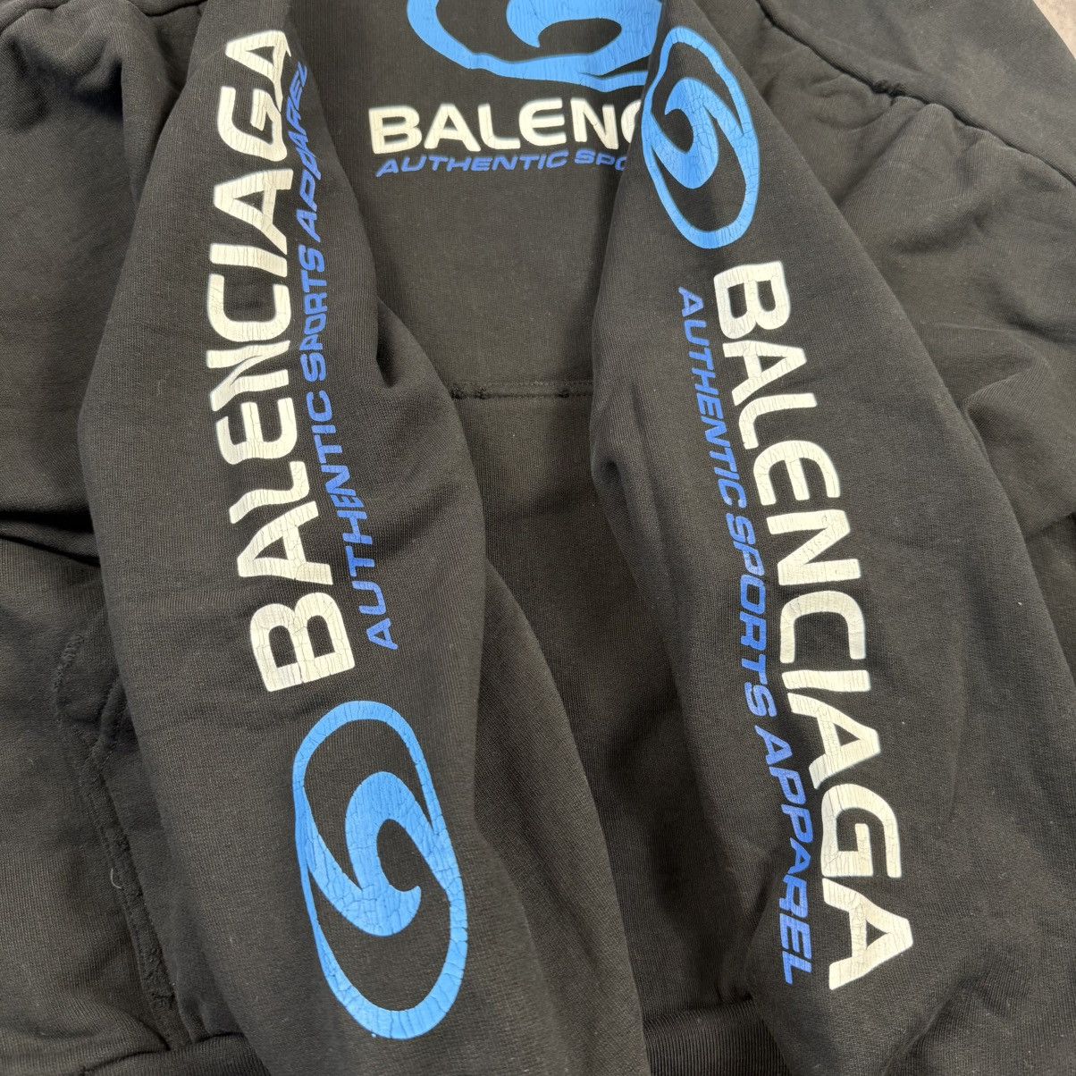Balenciaga Balenciaga Surfer ‘Black’ Logo Hoodie Size US L / EU 52-54 / 3 - 3 Thumbnail
