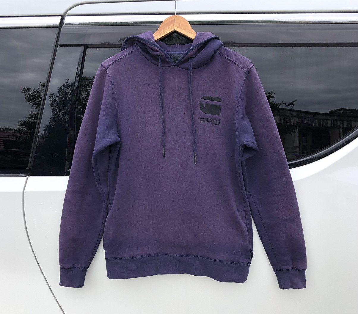 G-Star 👹Vintage G STAR RAW Sun Faded Distressed Hoodie Sweatshirt Size US S / EU 44-46 / 1 - 4 Thumbnail