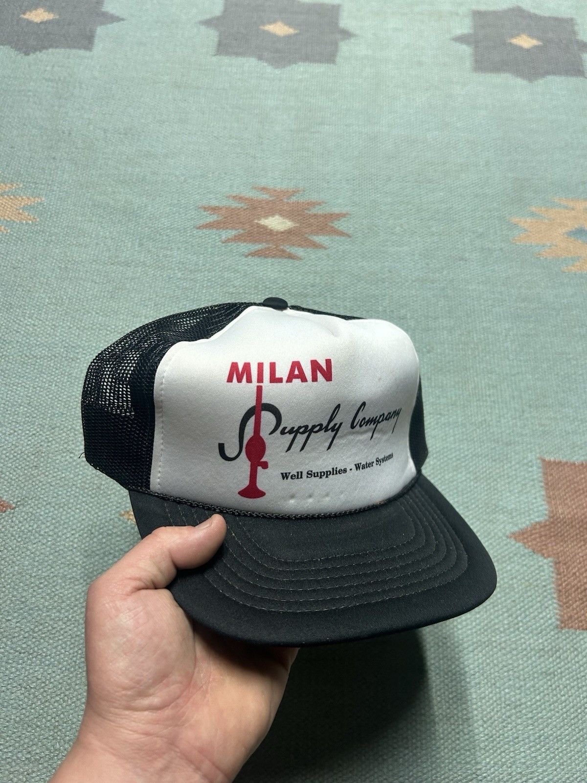 Vintage Vtg trucker hat Milan supply company well water systems Mich Size ONE SIZE - 1 Thumbnail