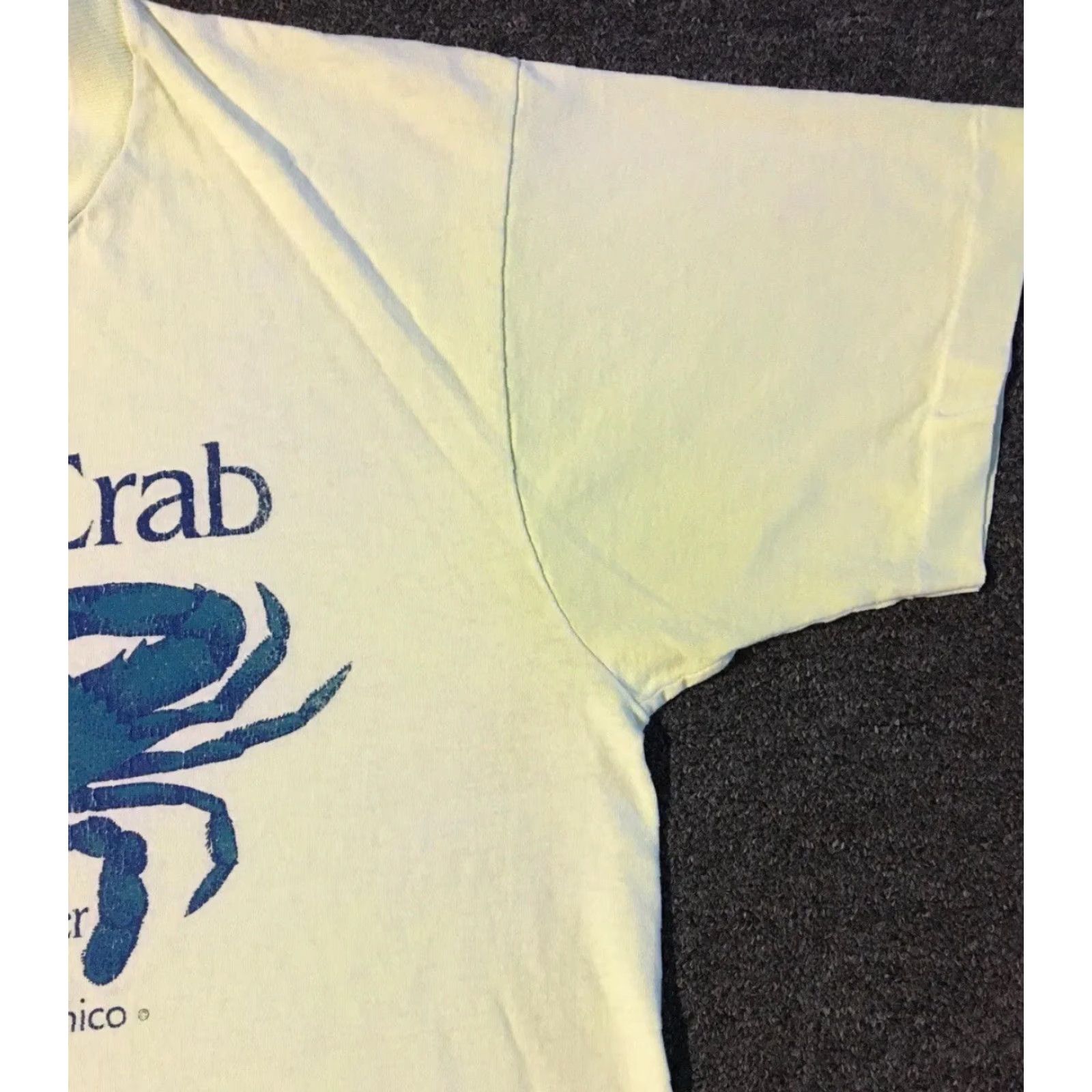 CO Vtg 90s Grab A Crab R. Fish & Co Faded Shirt M Funny Chico Beach Surf Grunge 80s Size US M / EU 48-50 / 2 - 6 Thumbnail
