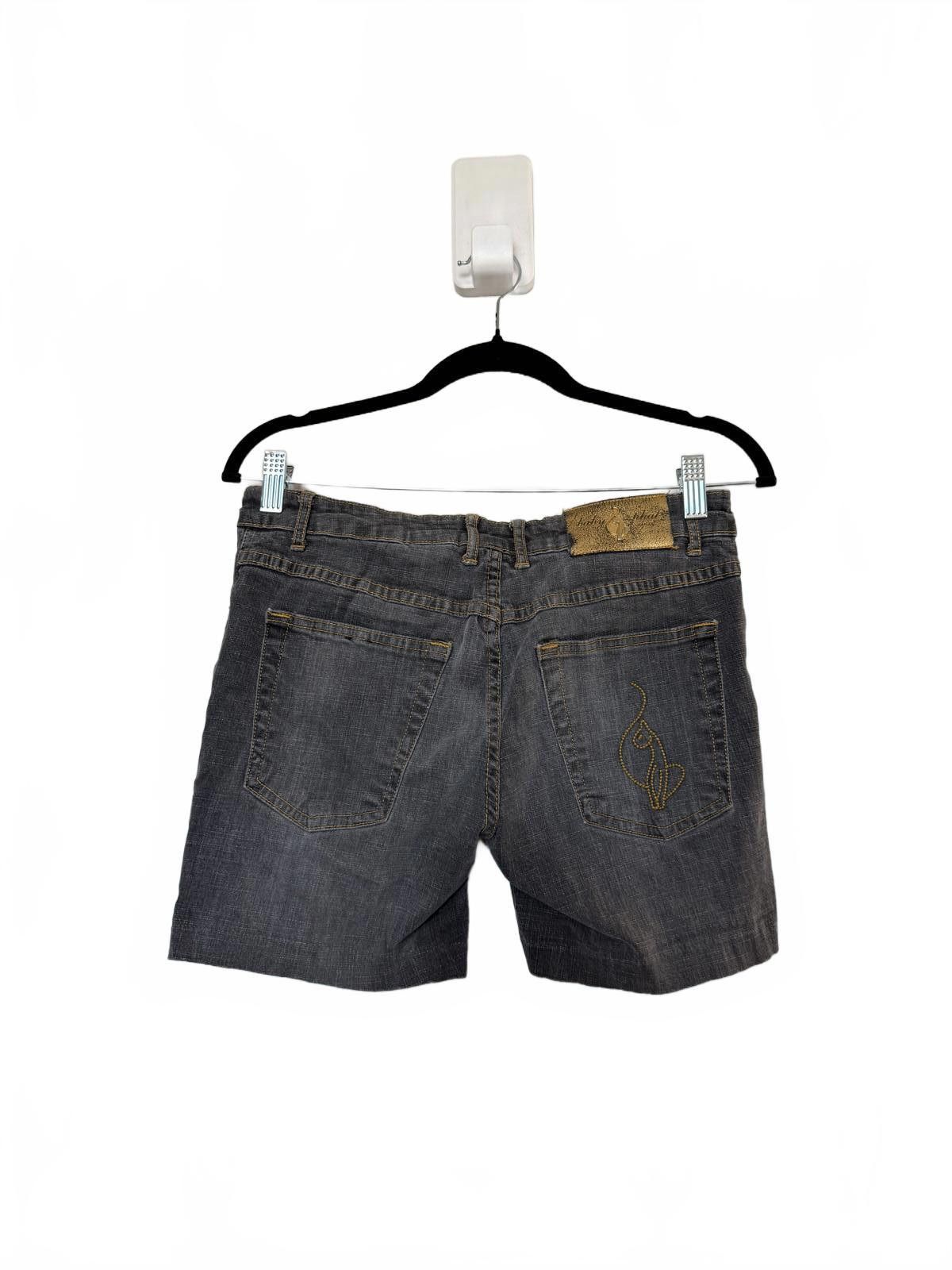 Designer Vintage Y2K Baby Phat Gray Denim Shorts Size 30" / US 8 / IT 44 - 3 Thumbnail