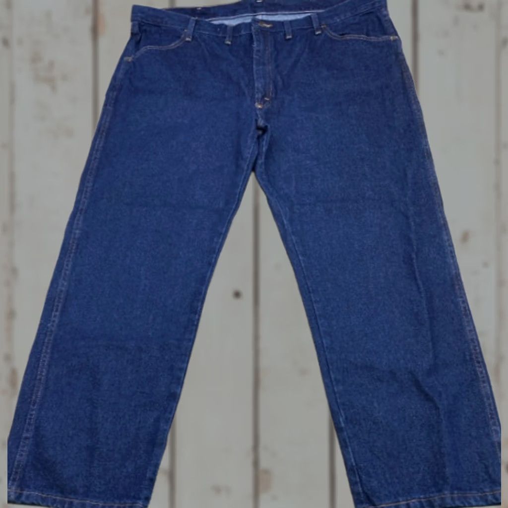 Wrangler Wrangler Jeans Mens 44x30 Blue Denim Regular Fit Straight Leg Big & Tall NWT JavaScript Size US 44 / EU 60 - 1 Thumbnail