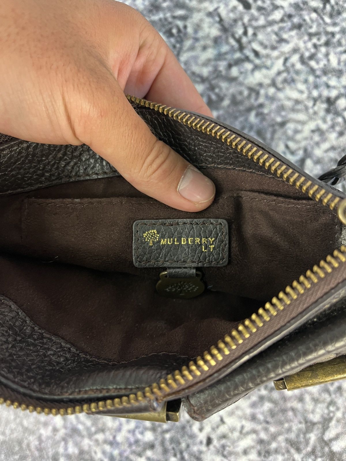 Mulberry Women’s Mulberry Vintage Leather Cosmetic Pouch Bag Makeup Size ONE SIZE - 7 Thumbnail