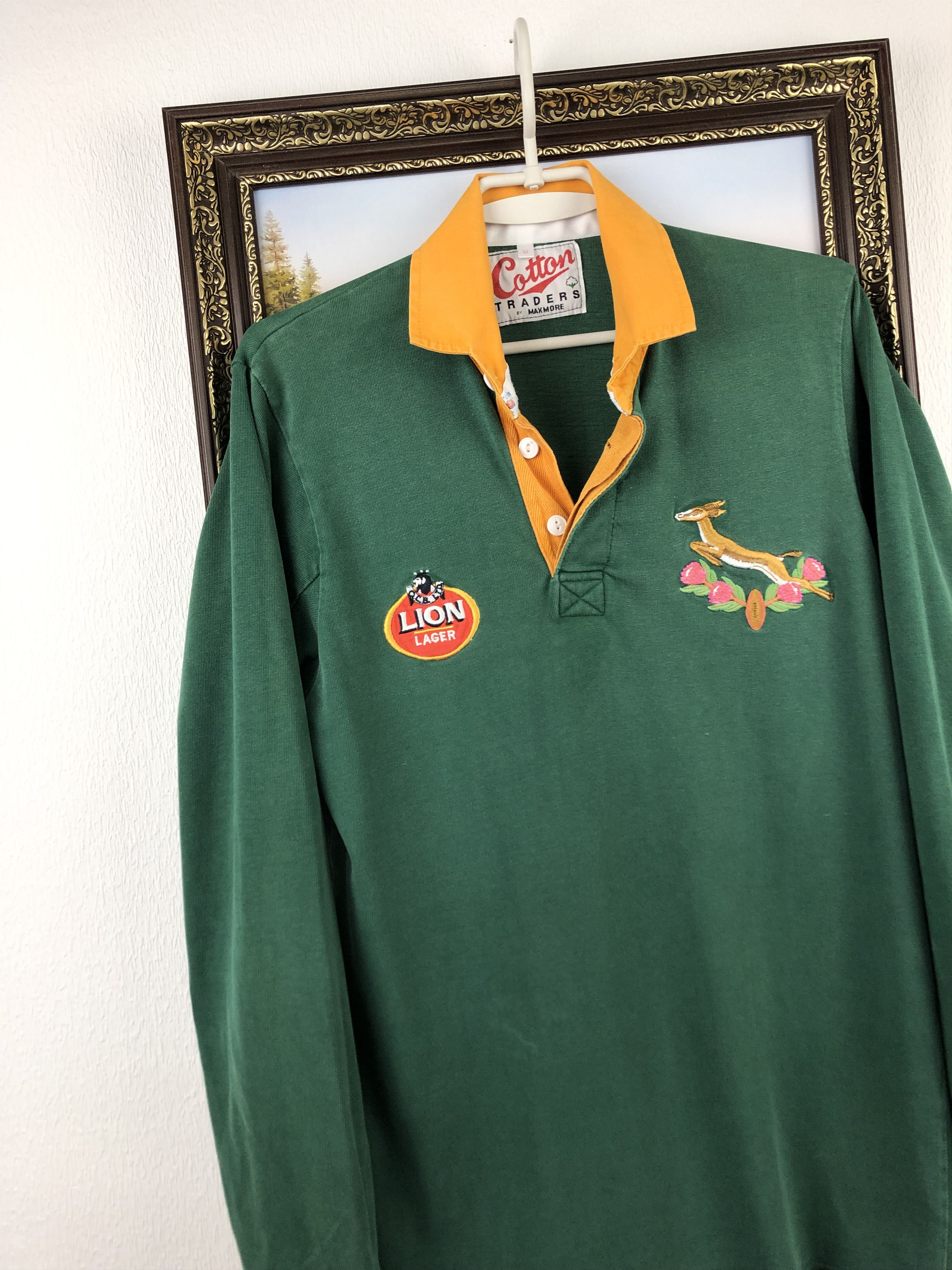 Vintage Vintage South Africa Rugby Union Jersey Cotton Traders Shirt Size US M / EU 48-50 / 2 - 3 Thumbnail
