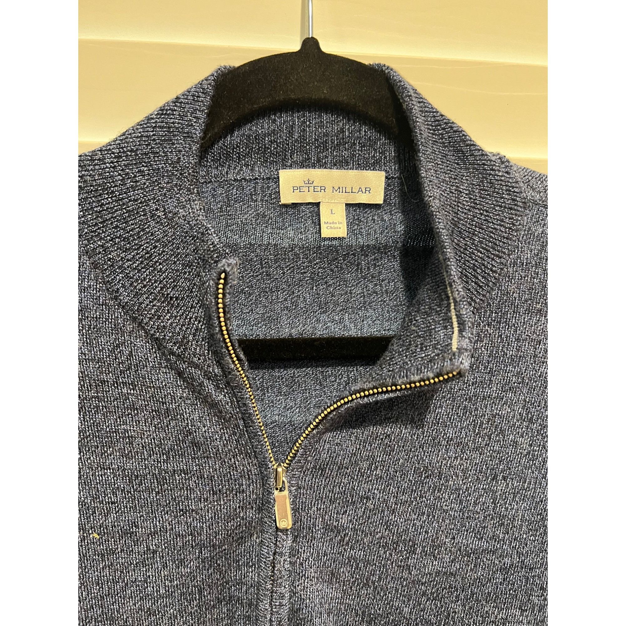 Peter Millar Peter Millar Merino Wool 1/4 Zip Pullover - Size L Size US L / EU 52-54 / 3 - 2 Thumbnail