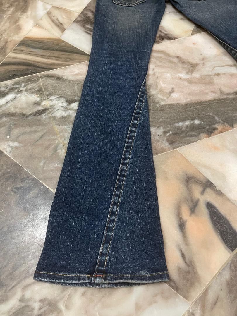 Tornado Mart Vintage True Religion Flare Denim Jeans Size 28" / US 6 / IT 42 - 12 Thumbnail