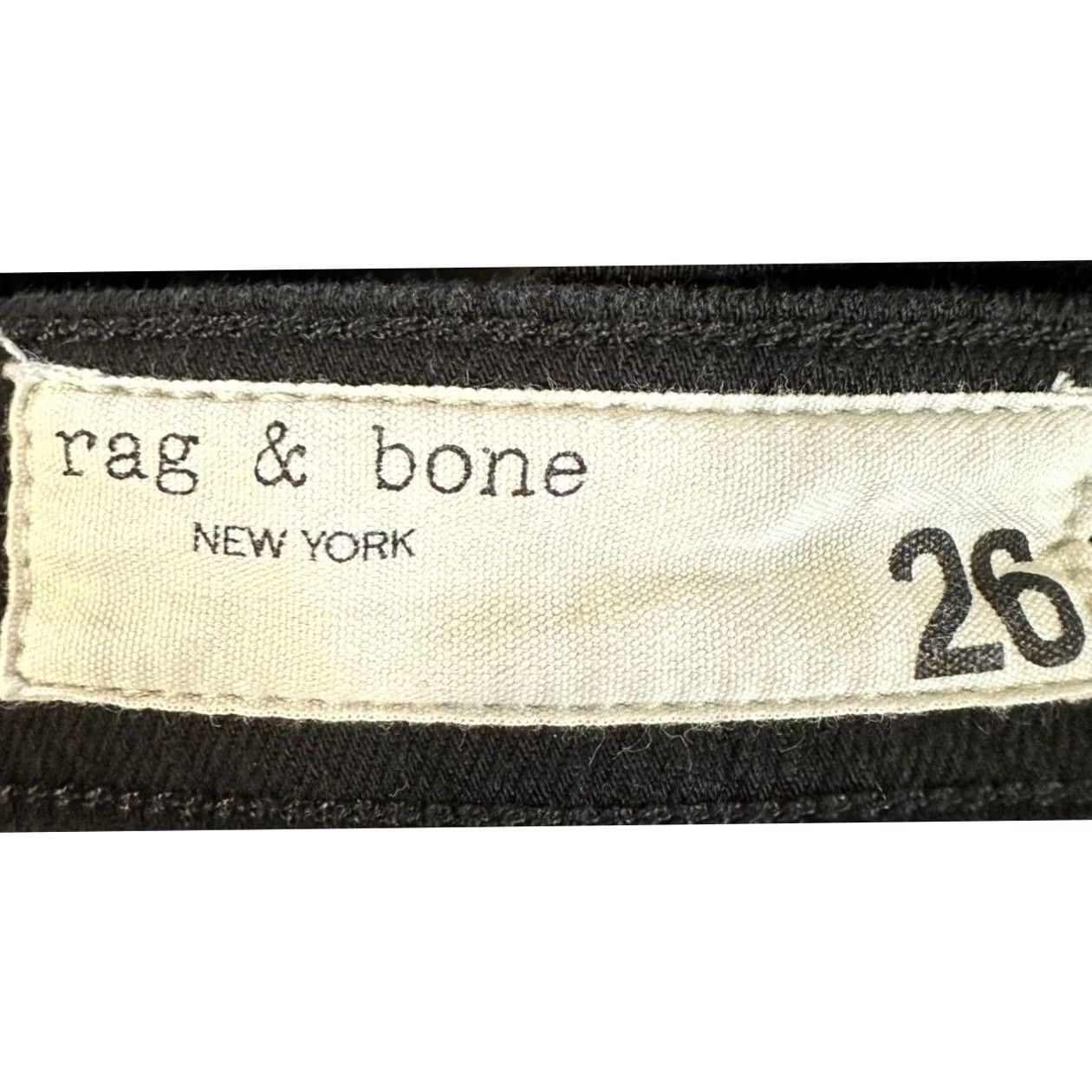Rag & Bone Rag & bone Nina High-Rise Skinny Jeans Black 26 Women Slim Fit Stretch Denim EUC Size 26" / US 2 / IT 38 - 3 Thumbnail