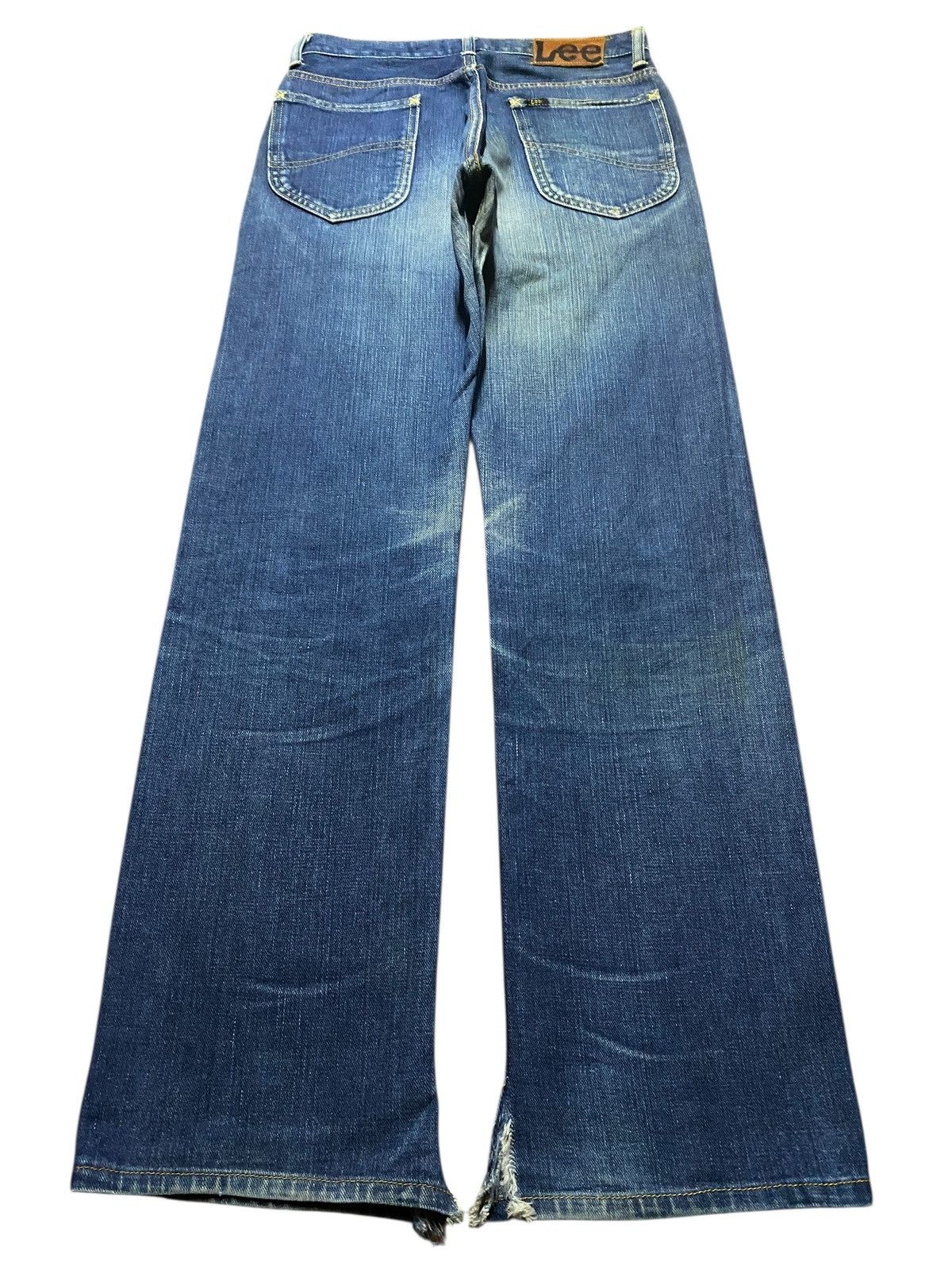 Lee Lee Japan Half Selvedge Blue Wash Distressed Jeans Size US 28 / EU 44 - 2 Thumbnail