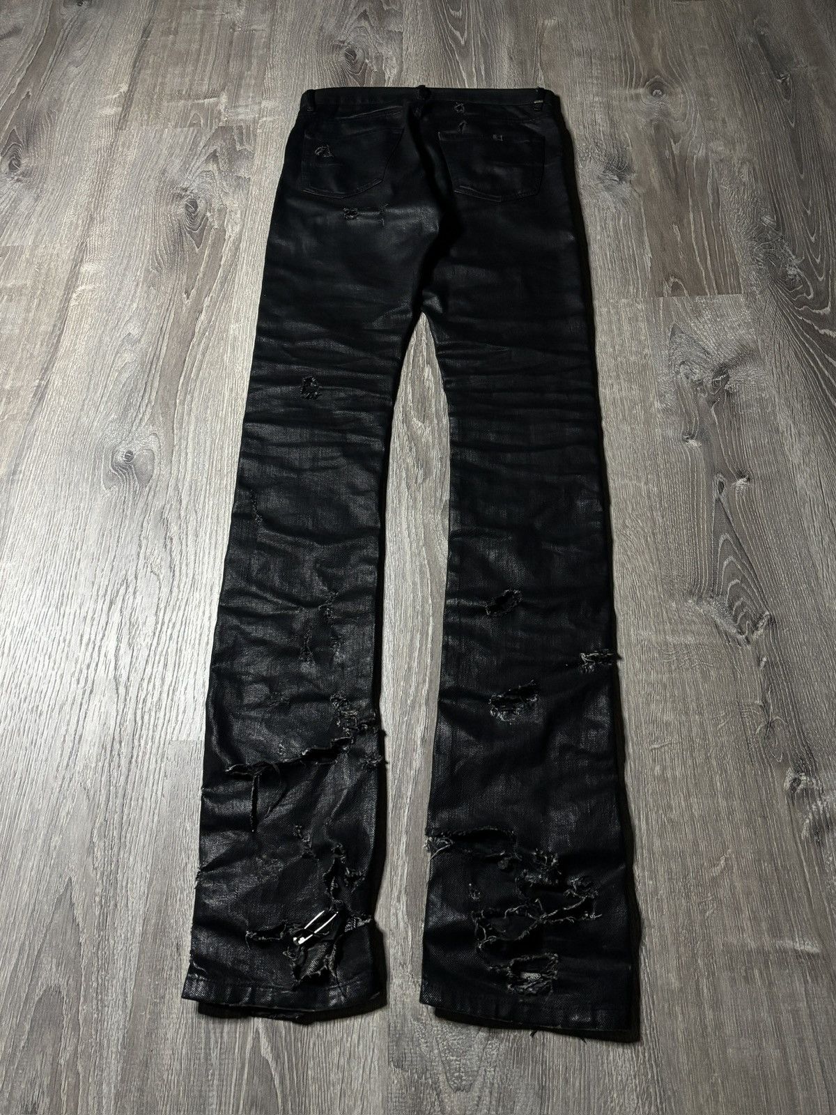 Dior dior ss04 "strip" destroyed denim Size US 28 / EU 44 - 12 Thumbnail