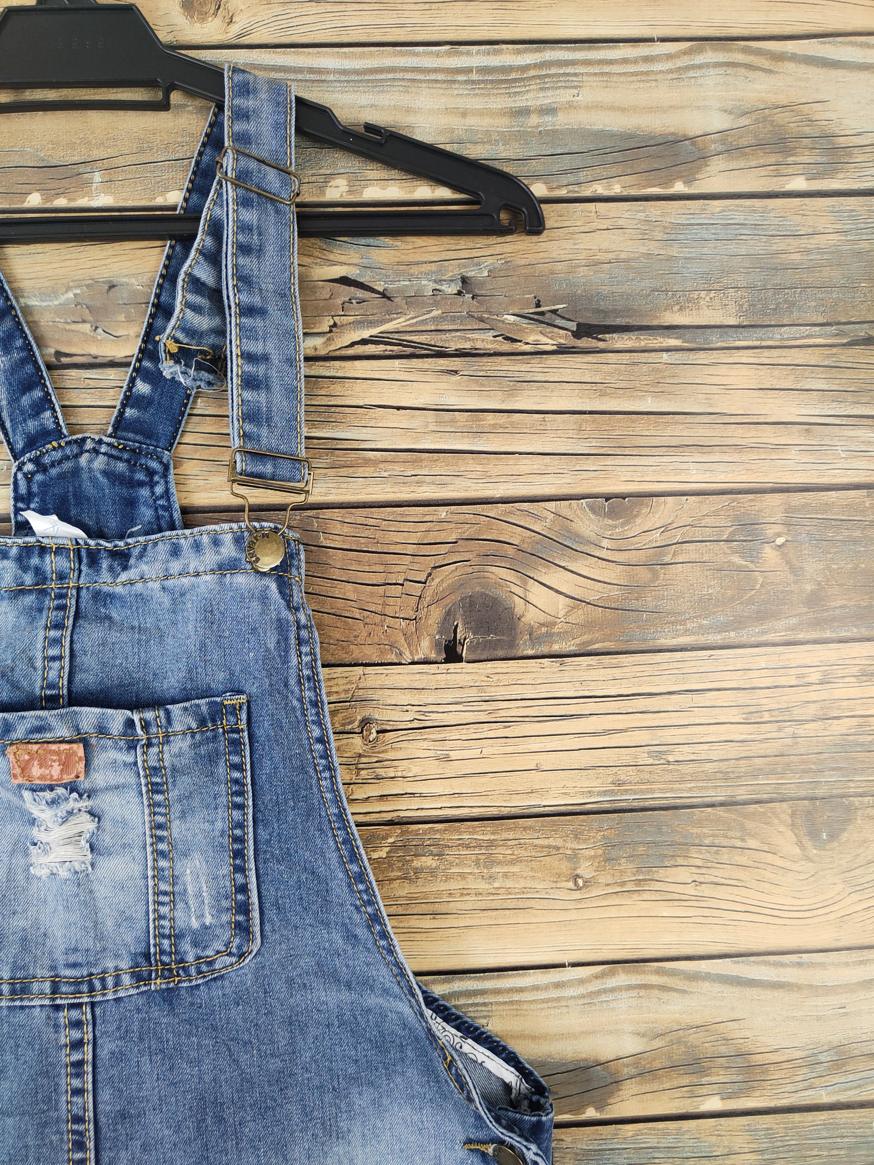 Japanese Brand × Vintage Streetwear Japanese Brand Blue Denim Skirt Jumpsuits Size 34" / US 12 / IT 48 - 4 Thumbnail