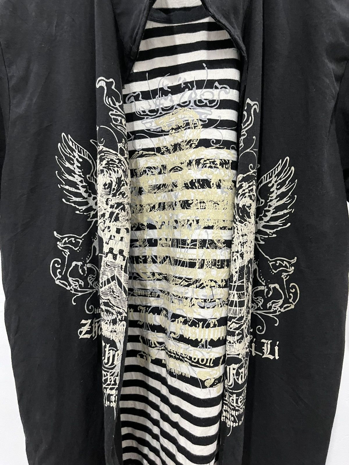 Hysteric Glamour Crazy t double layer punk goth vamp vkei grunge japan styled Size US M / EU 48-50 / 2 - 2 Thumbnail
