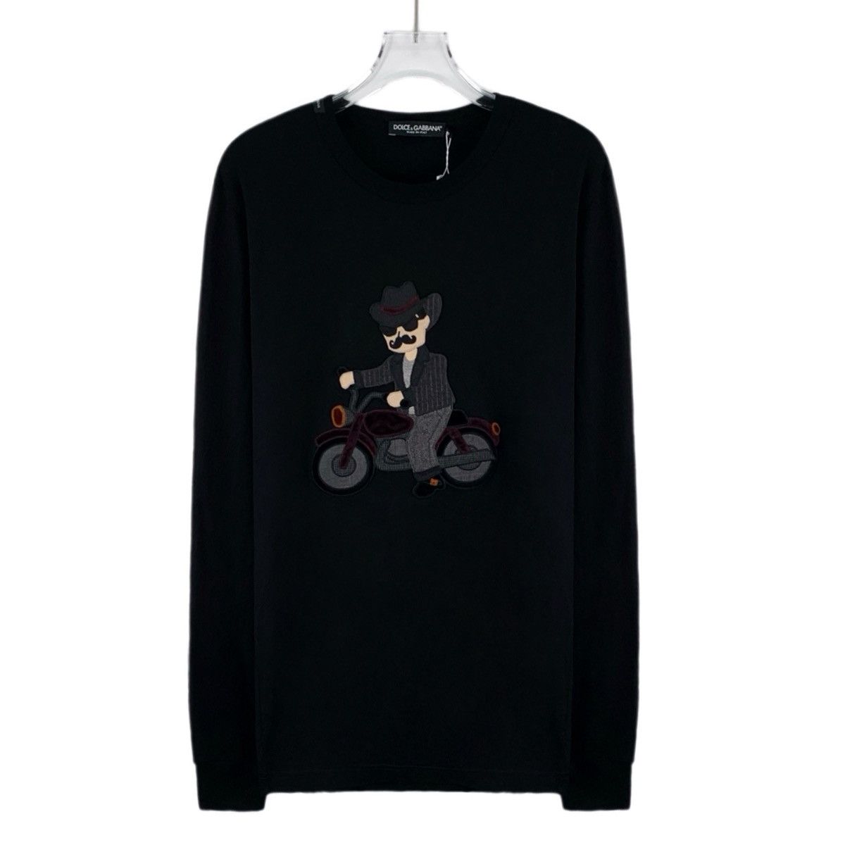 Dolce & Gabbana Dolce Gabbana Black Figure Long Sleeve Sweatshirt K26WX Size US XS / EU 42 / 0 - 1 Thumbnail