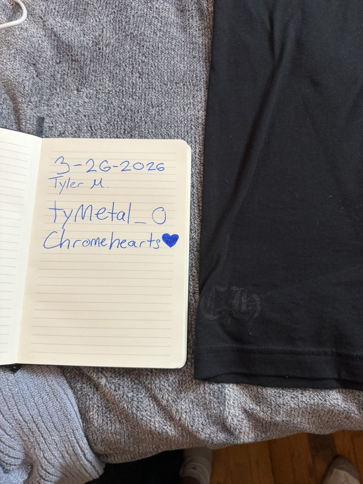 Chrome Hearts Chrome Hearts Neck Logo SS Pocket Crewneck Tee Black Size M Size US M / EU 48-50 / 2 - 10 Thumbnail