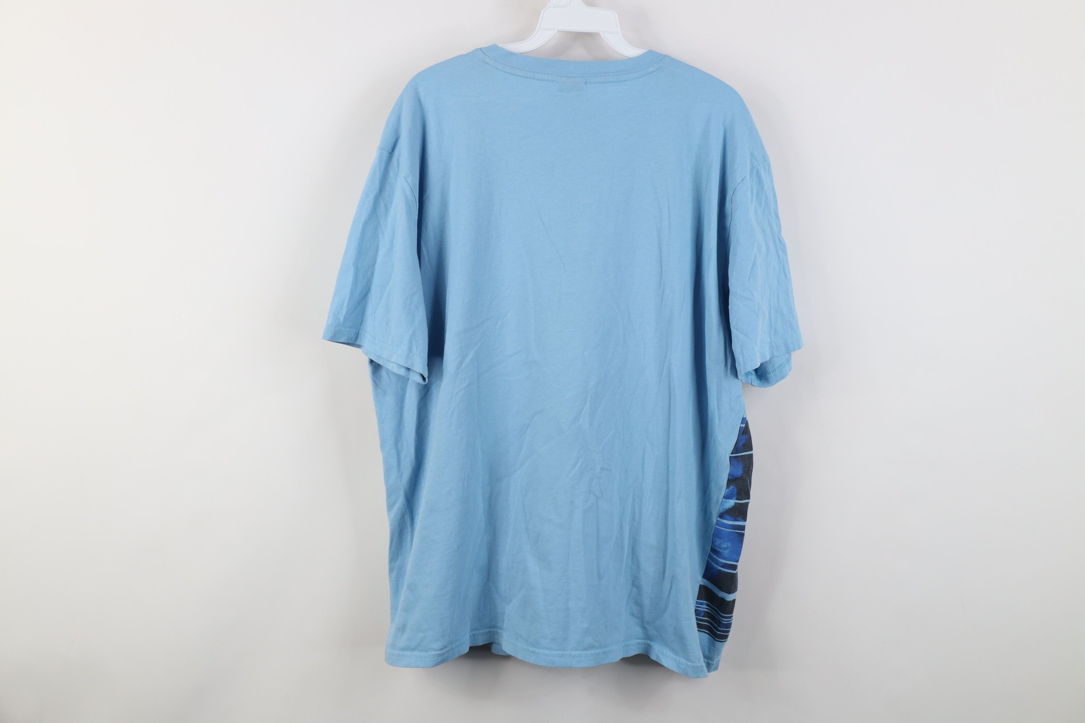 Oakley Vintage Y2K Oakley Striped Flower Floral T-Shirt Blue Size US XXL / EU 58 / 5 - 14 Thumbnail