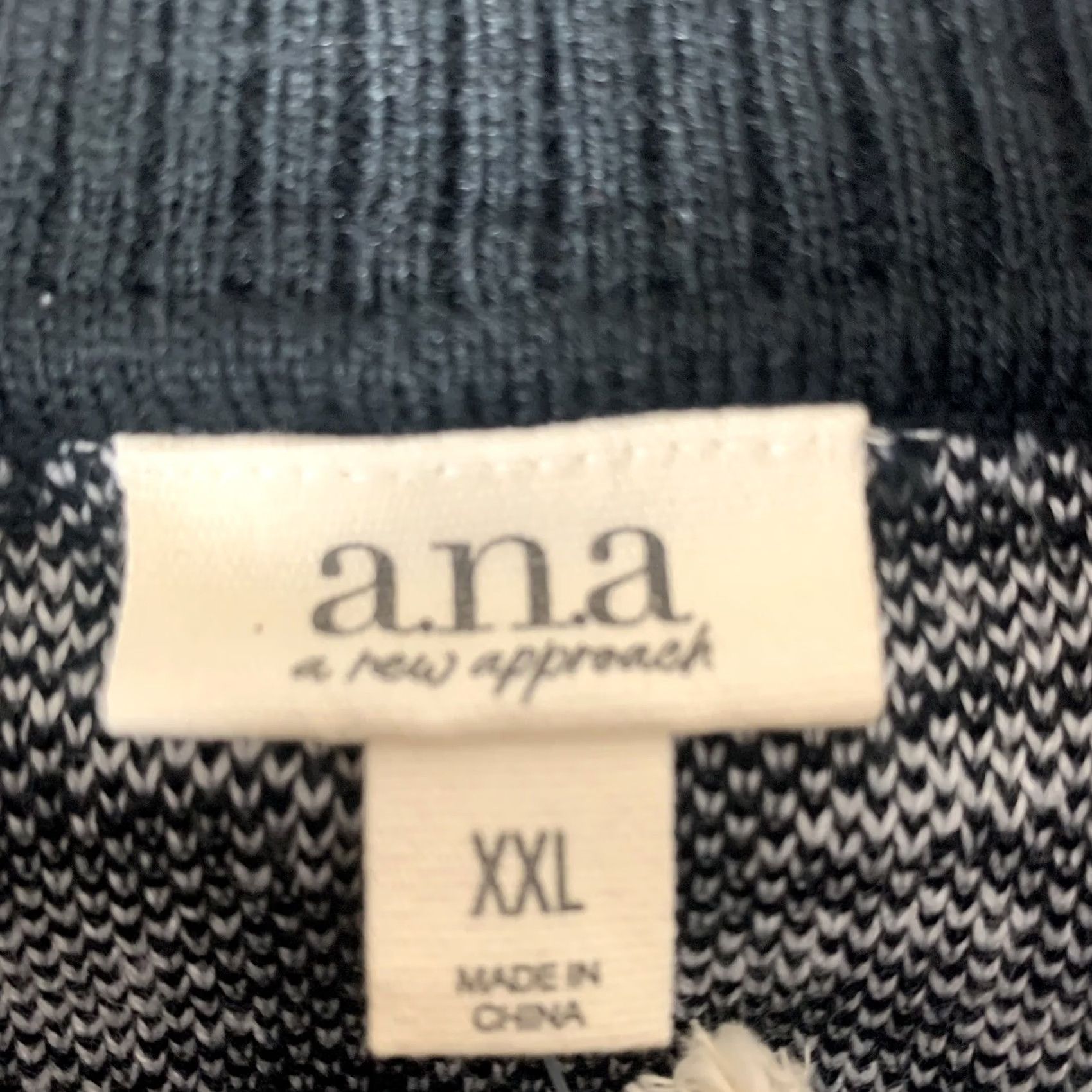 Vintage VINTAGE? a.n.a new approach SWEATER WOMENS 2XL BLACK IVORY BRANCH LONG SLEEVE NWT Size XXL / US 16-18 / IT 52-54 - 4 Thumbnail