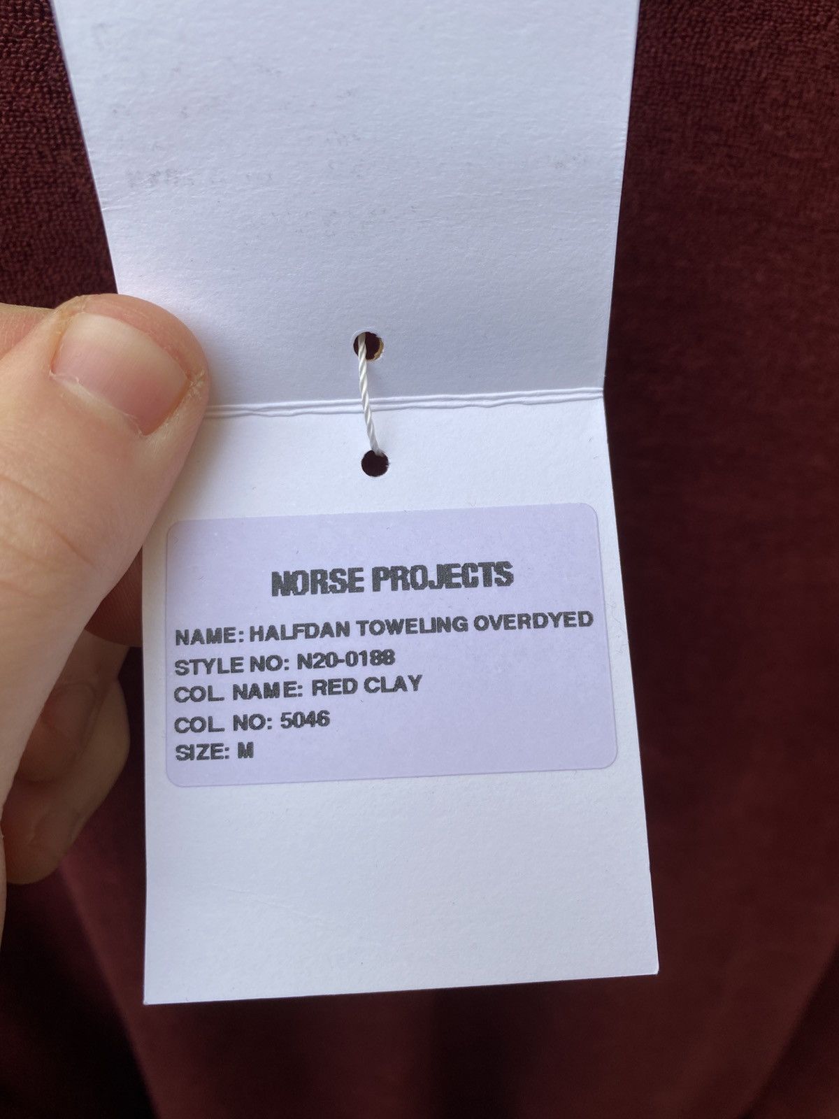 Norse Projects Norse Projects Harfdan Towelling Overdyed Sweatshirt Size M Size US M / EU 48-50 / 2 - 8 Thumbnail