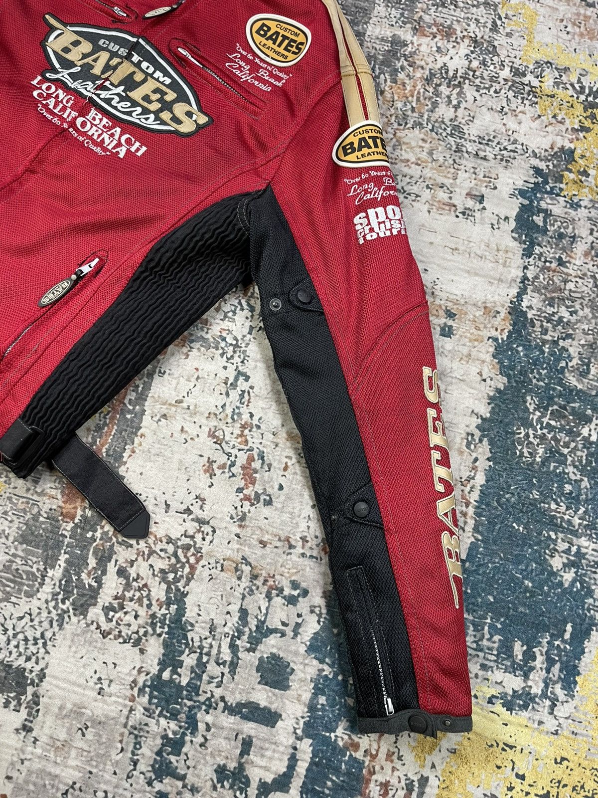Bates Hats Bates Custom Leather Motocycle Mesh Riding Jacket Size US L / EU 52-54 / 3 - 8 Thumbnail