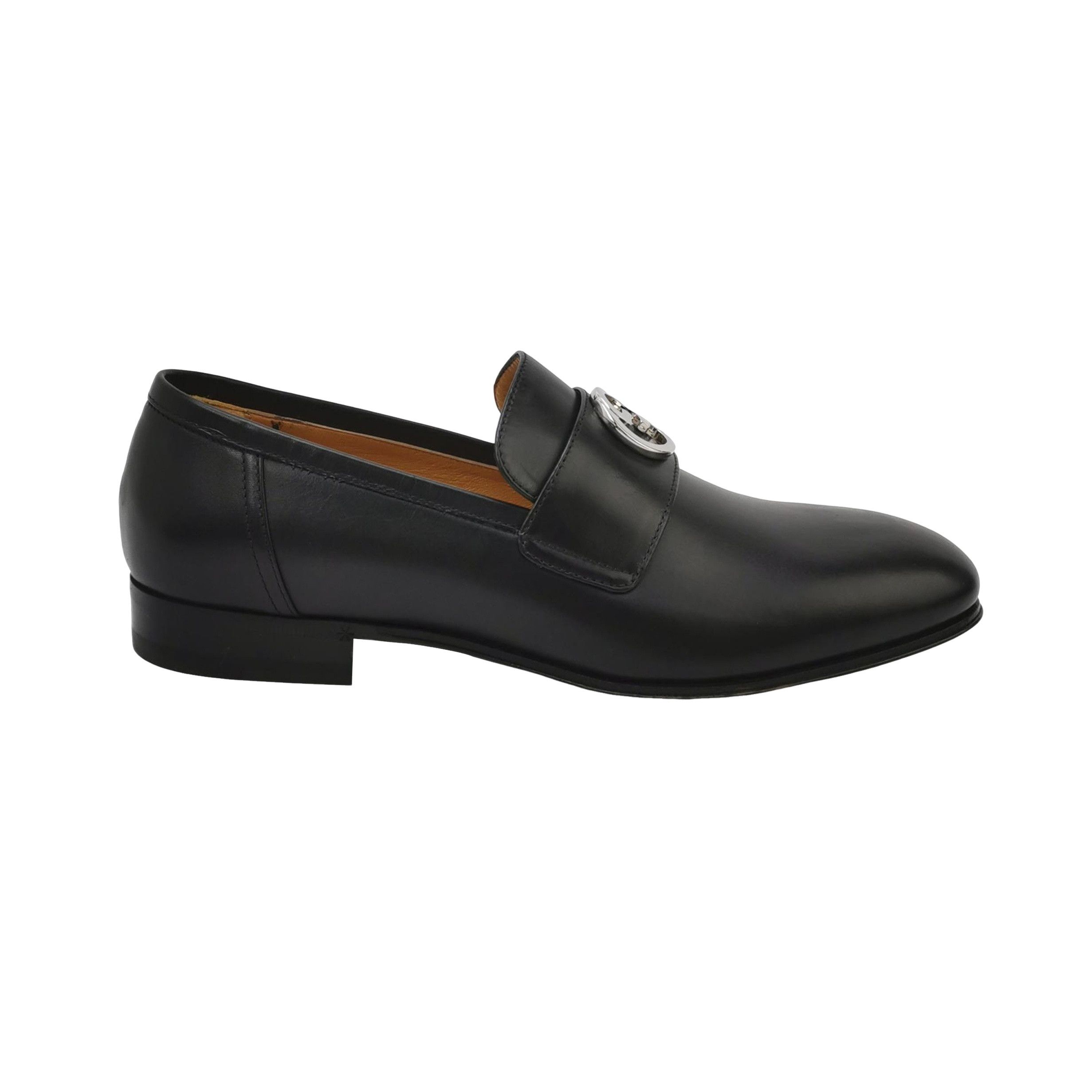 Gucci Gucci Interlocking G Leather Loafers 6 Size US 7 / EU 40 - 1 Thumbnail