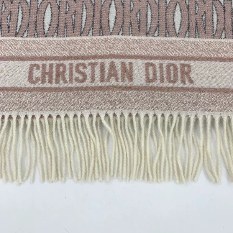 Dior Dior Color-matched logo letters full-printed cashmere tass Size ONE SIZE - 5 Thumbnail