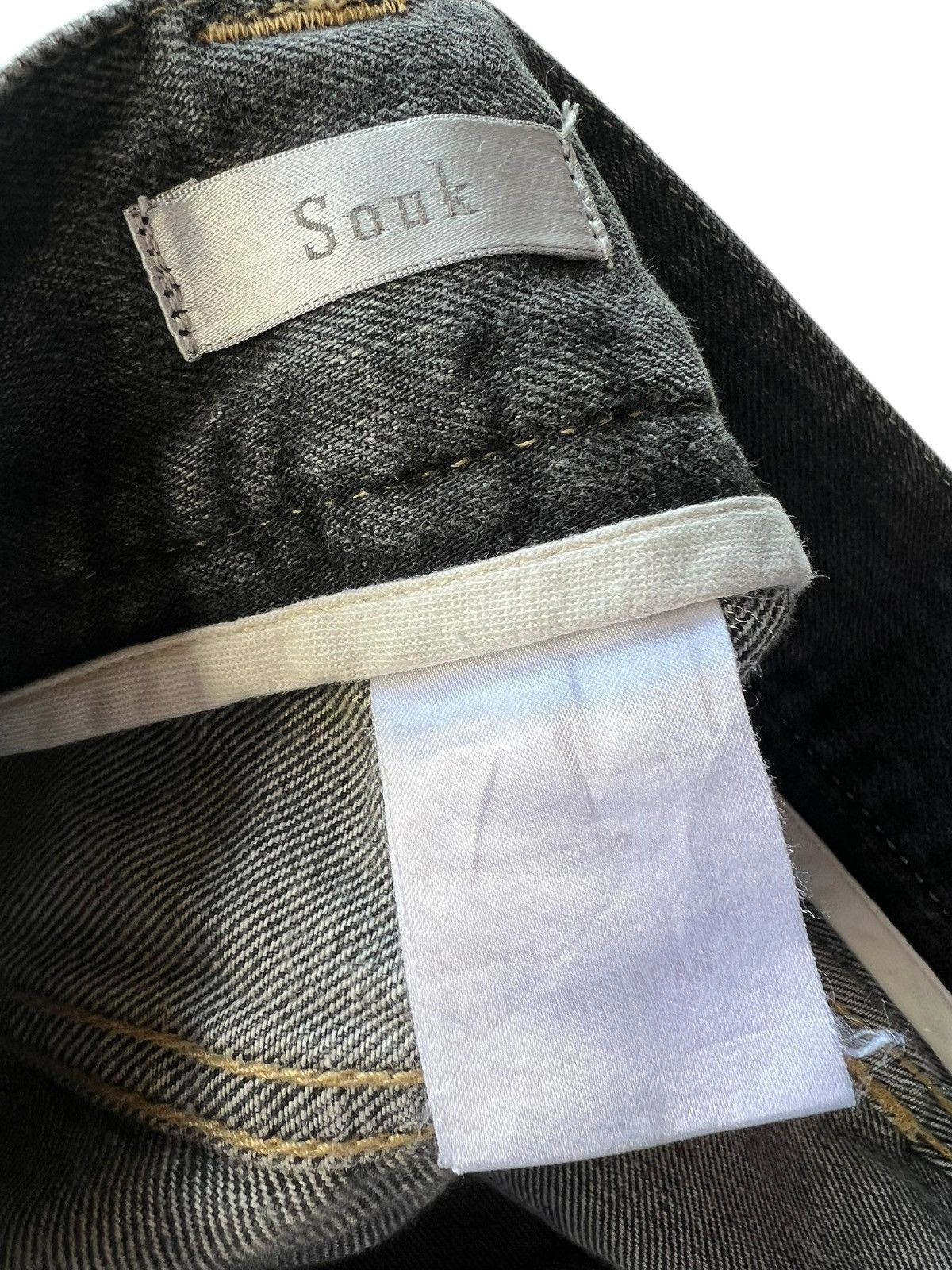 Vintage Souk Japan Ripped Distressed Denim Flare Jeans Size US 32 / EU 48 - 21 Thumbnail