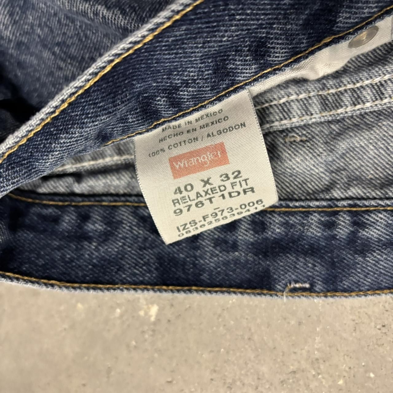 Japanese Brand × Vintage CrazyVintage Y2K/2000s Baggy Dark Blue Wash Denim Jeans! Size US 38 / EU 54 - 8 Thumbnail