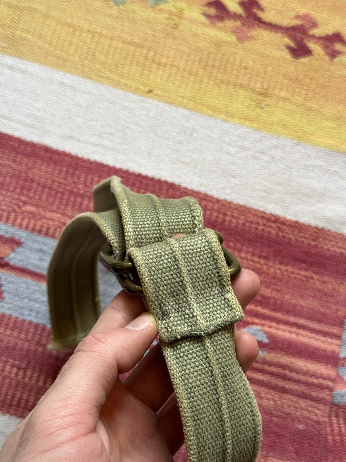 Vintage Vintage 90-00’s y2k Military Ripped Faded Japanese Belt Size ONE SIZE - 7 Thumbnail