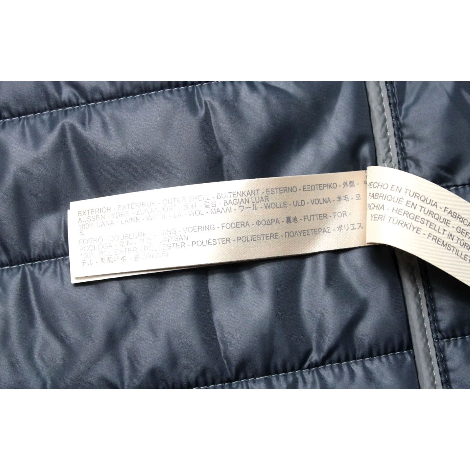 Massimo Dutti Massimo Dutti Jacket Men's Quilted Medium Inner Pockets Snap Buttons Grey Check Wool Padded Lined Regular Size US M / EU 48-50 / 2 - 7 Thumbnail