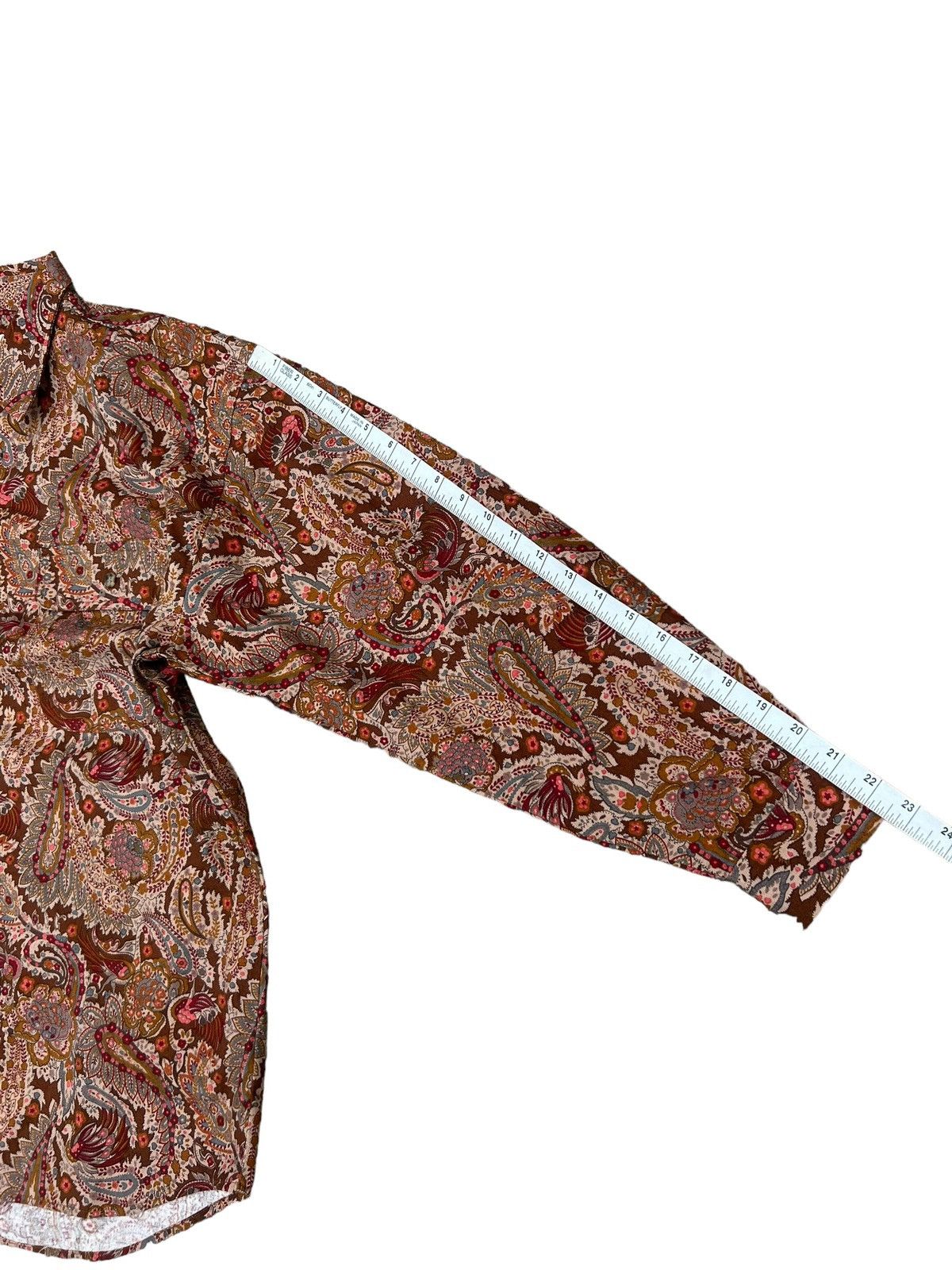Vintage Vintage J.J.C. BOY Japan Floral Flower LS Size US L / EU 52-54 / 3 - 3 Thumbnail