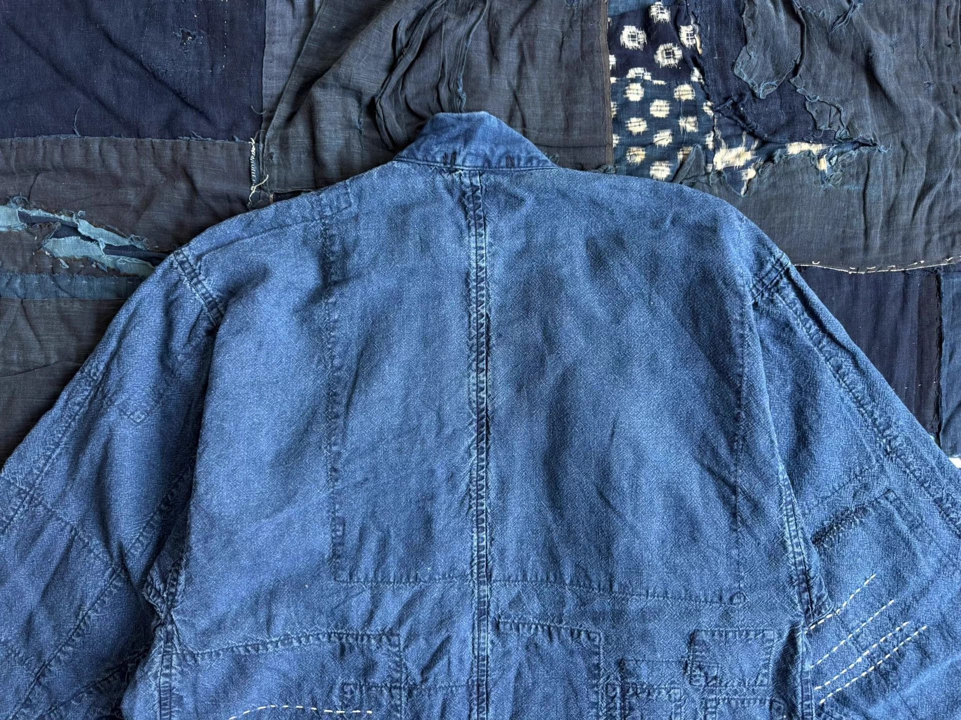 Other Blue Blue Japan Indigo Sashiko Patchwork Robe Coat 2 Size US M / EU 48-50 / 2 - 7 Thumbnail