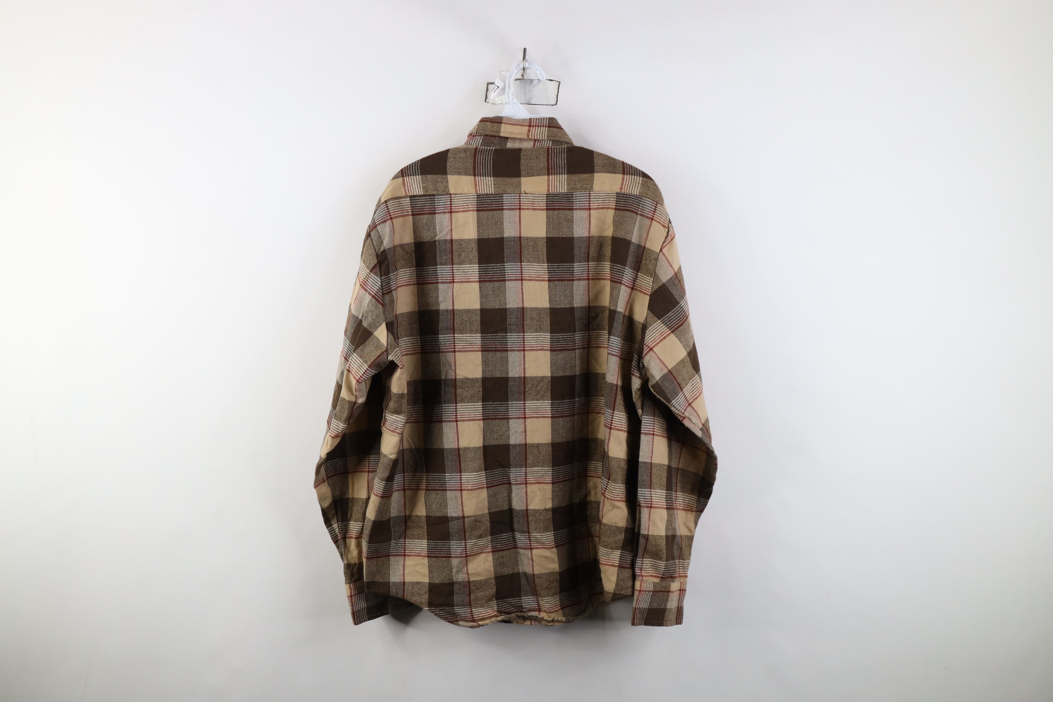 Vintage Vintage 70s Streetwear Button Shirt Plaid Earth Tone Size US L / EU 52-54 / 3 - 11 Thumbnail