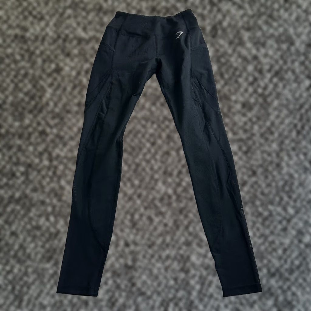 Gymshark VINTAGE? No. Gymshark Energy Seamless High Waisted Leggings Black Size Small Full Length Gym Size 28" / US 6 / IT 42 - 1 Thumbnail