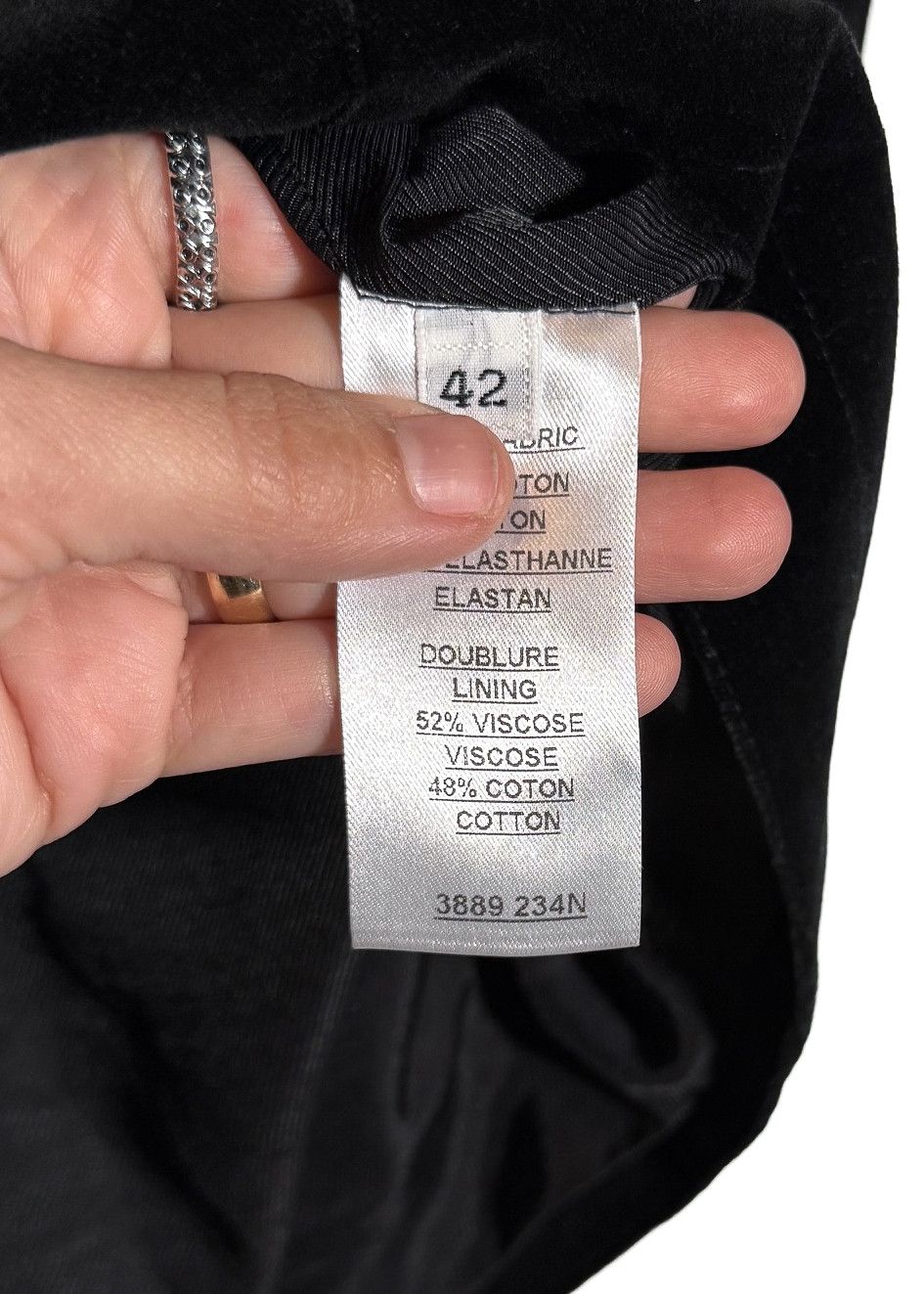 Balmain Balmain Black Velvet Military Accent Button Mini Dress Size L / US 10 / IT 46 - 11 Thumbnail