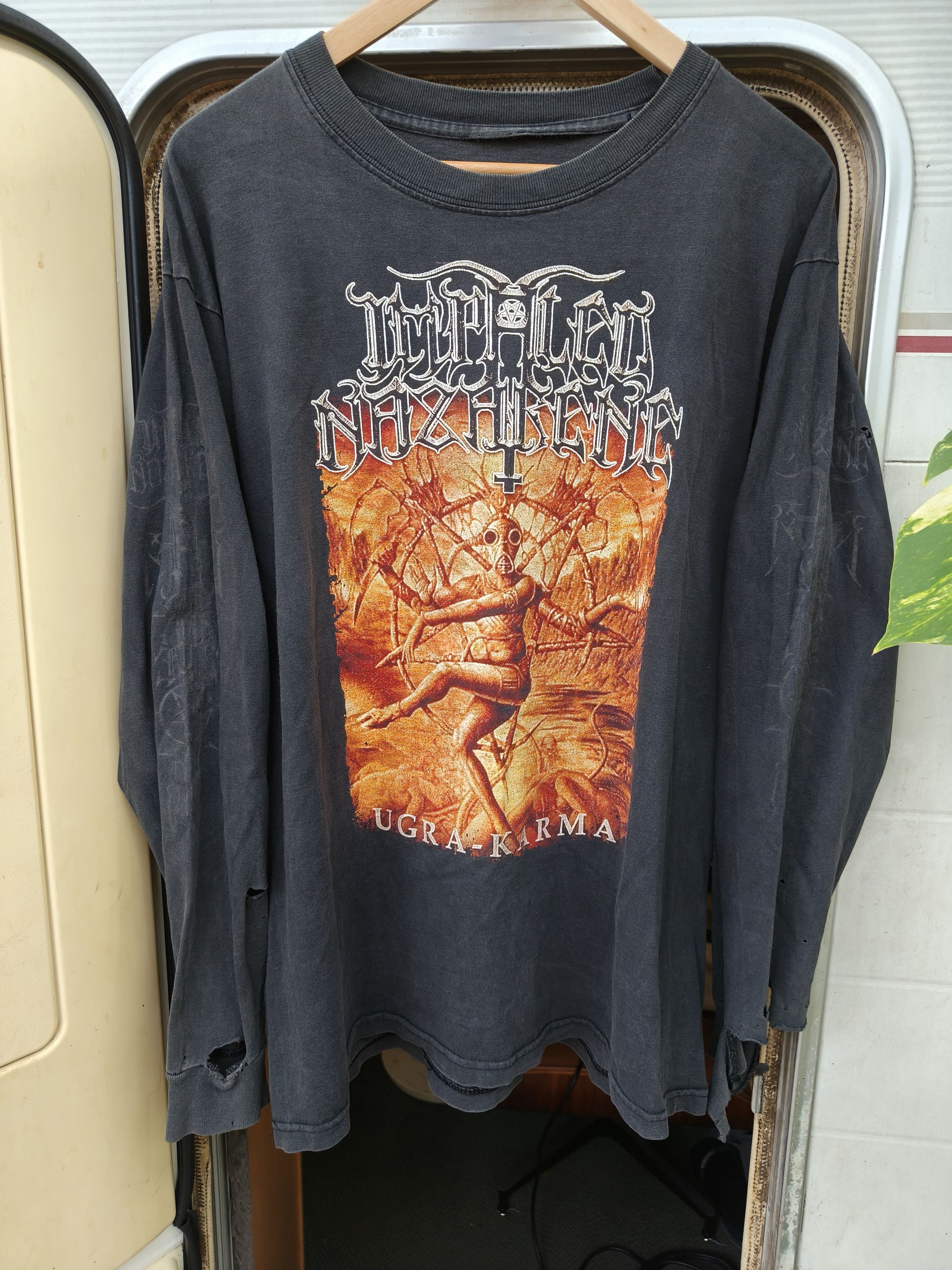 Band Tees Vintage 90s impaled Nazarene (Ugra karma) Ls shirt Size US XL / EU 56 / 4 - 1 Preview