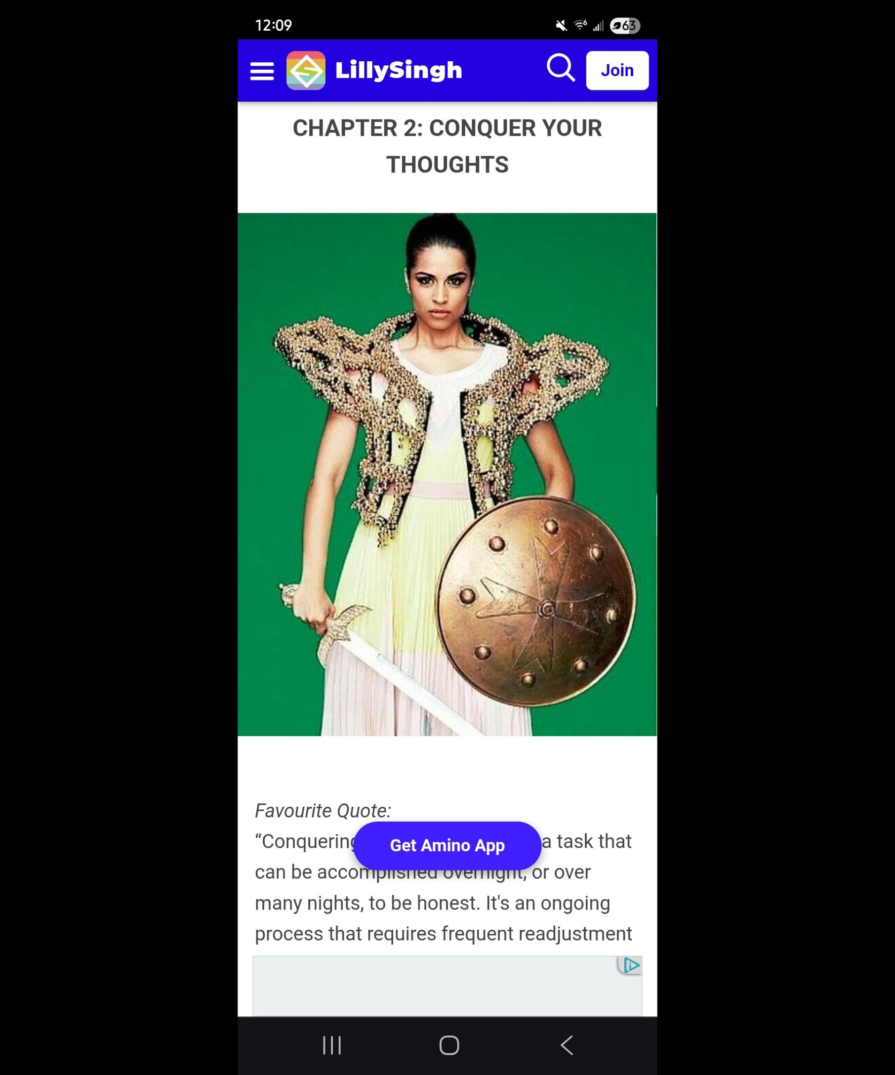 Other Lilly Singh “F Word” Editorial Gold Beaded Couture Art Piece Size ONE SIZE - 3 Thumbnail