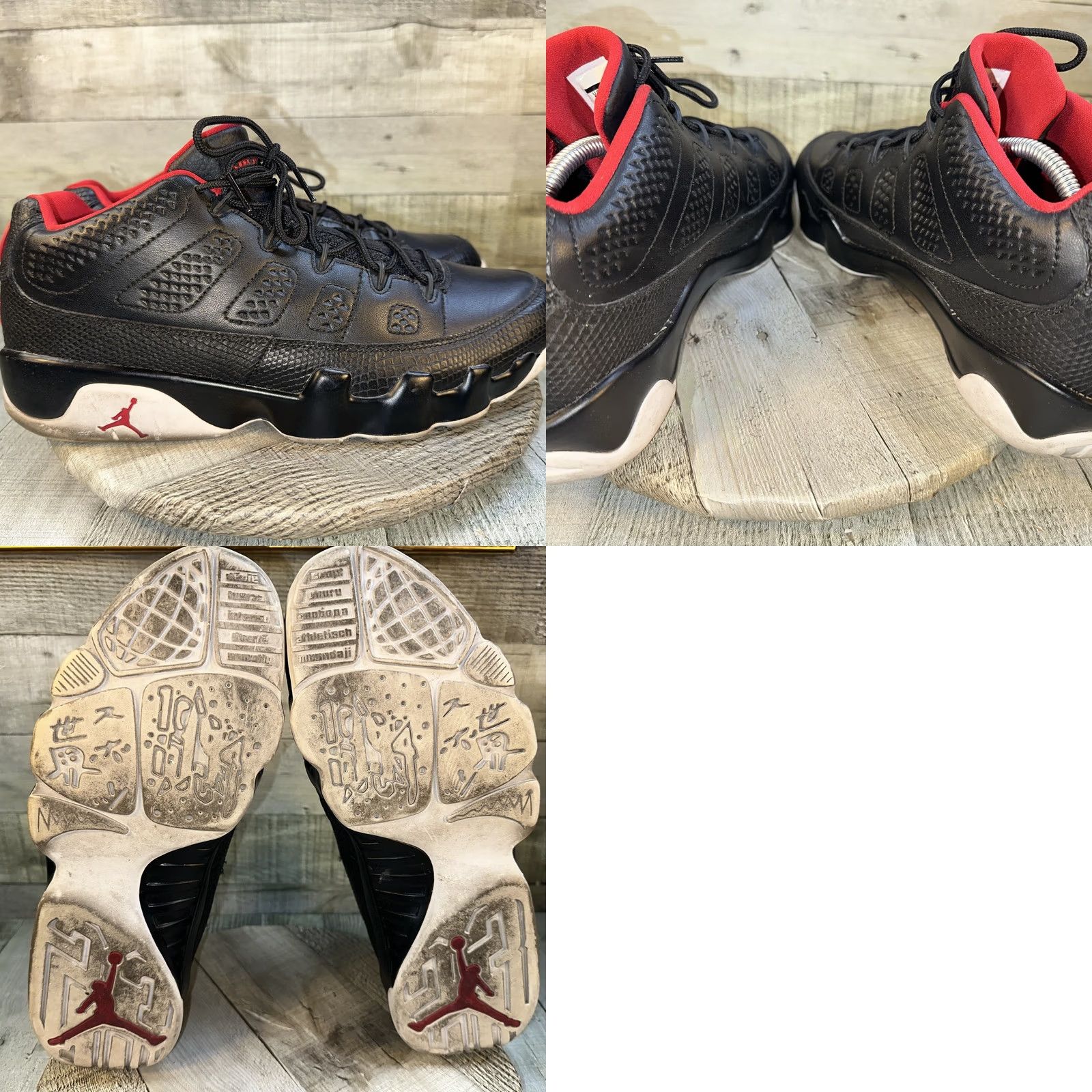 Jordan Brand Air Jordan 9 Retro Low Snakeskin - 11.5 Men's Sneaker, Black, Snakeskin Upper, 2016, 832822-001 Size US 12 / EU 45 - 8 Thumbnail