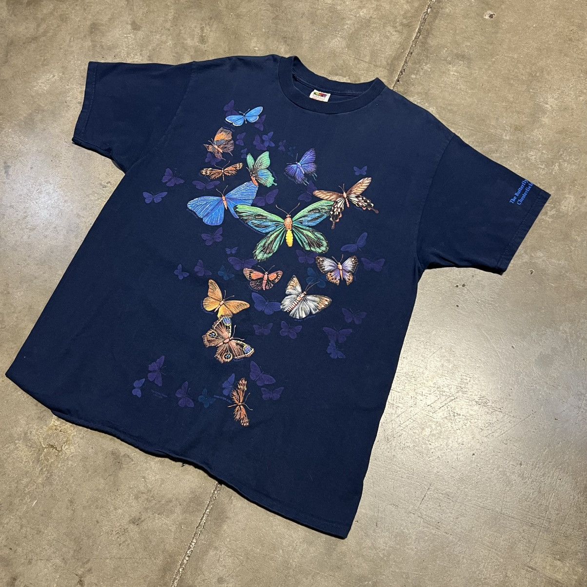 Vintage Vintage 90s Butterfly T shirt AOP Double Sided Graphic Tee Size US XL / EU 56 / 4 - 2 Thumbnail