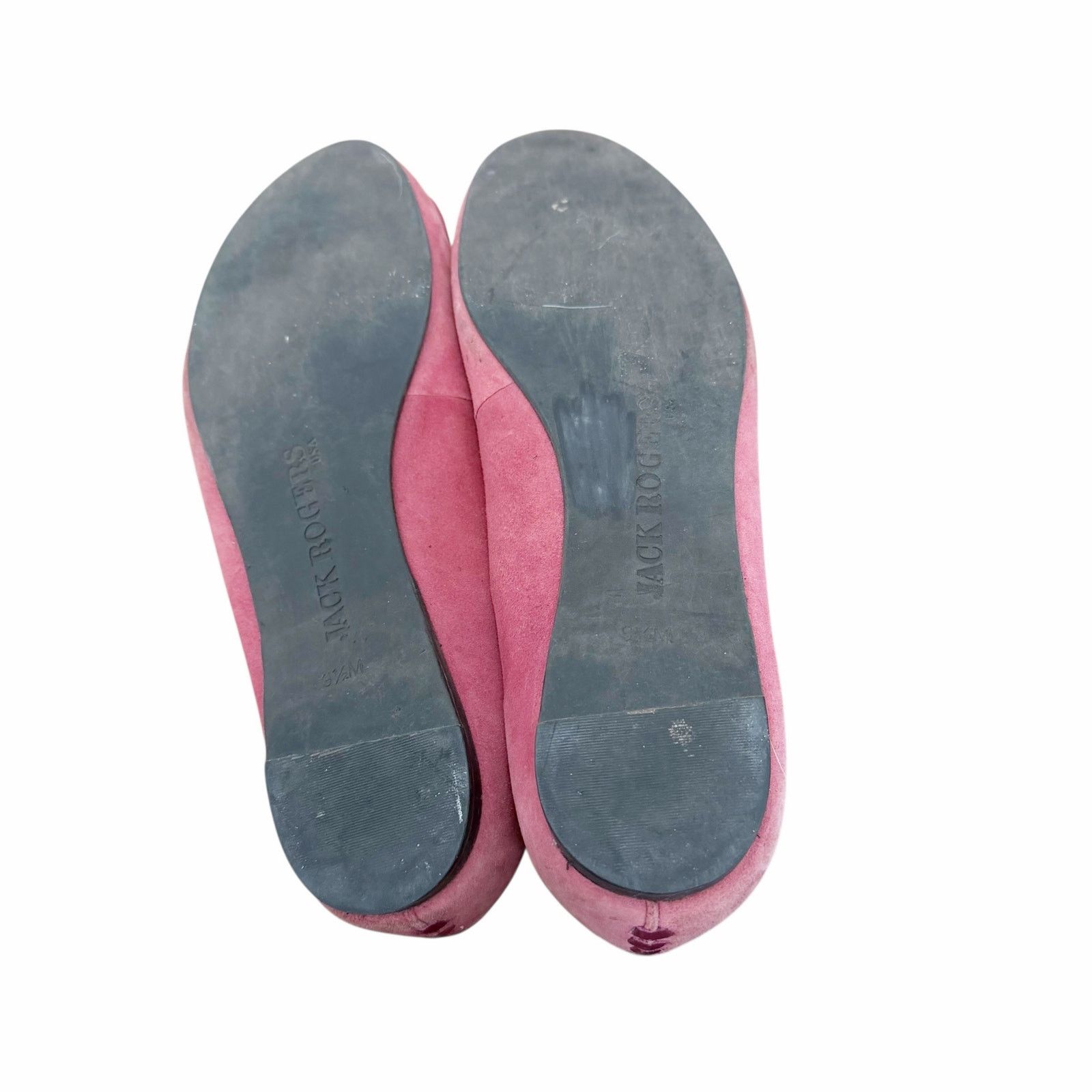 Jack Rogers Jack Rogers Pink Suede Flower Flats Sz 9.5 Size US 9.5 / IT 39.5 - 6 Thumbnail
