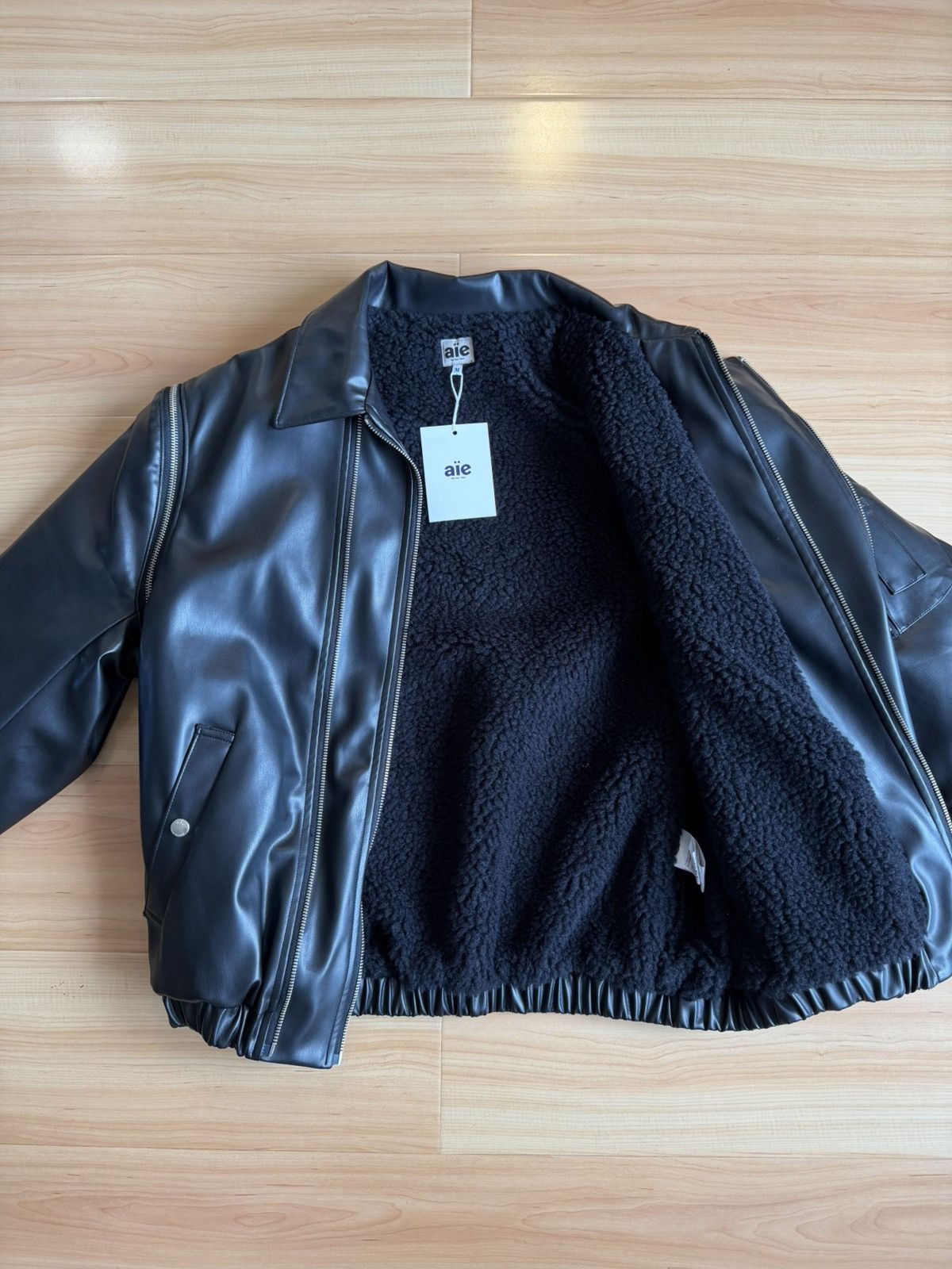 Nepenthes Nepenthes AÏE FAZ Jacket Black Synthetic Leather Size US M / EU 48-50 / 2 - 7 Thumbnail