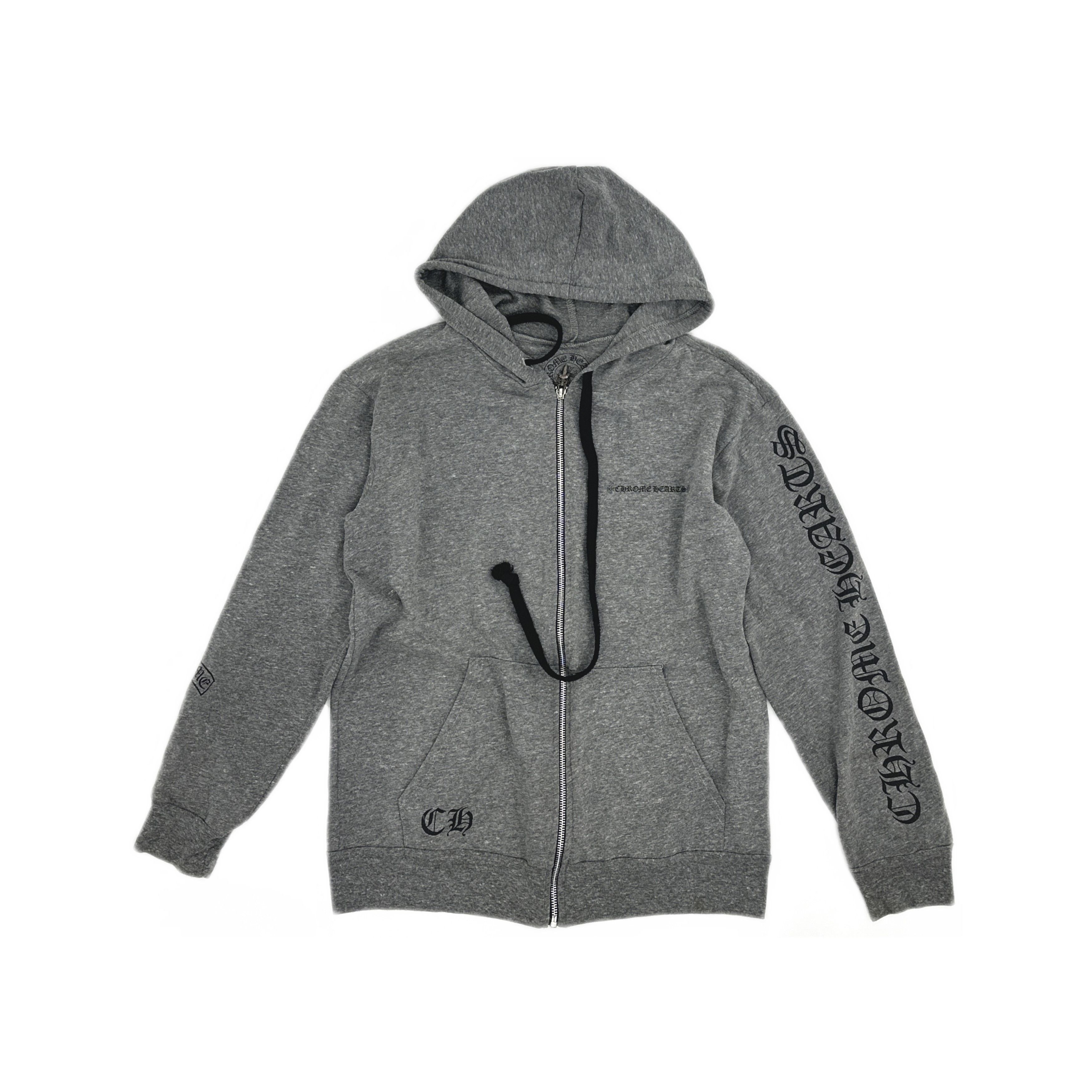 Chrome Hearts Chrome Hearts Script Logo Zip Up Hoodie Size L Size US L / EU 52-54 / 3 - 1 Thumbnail