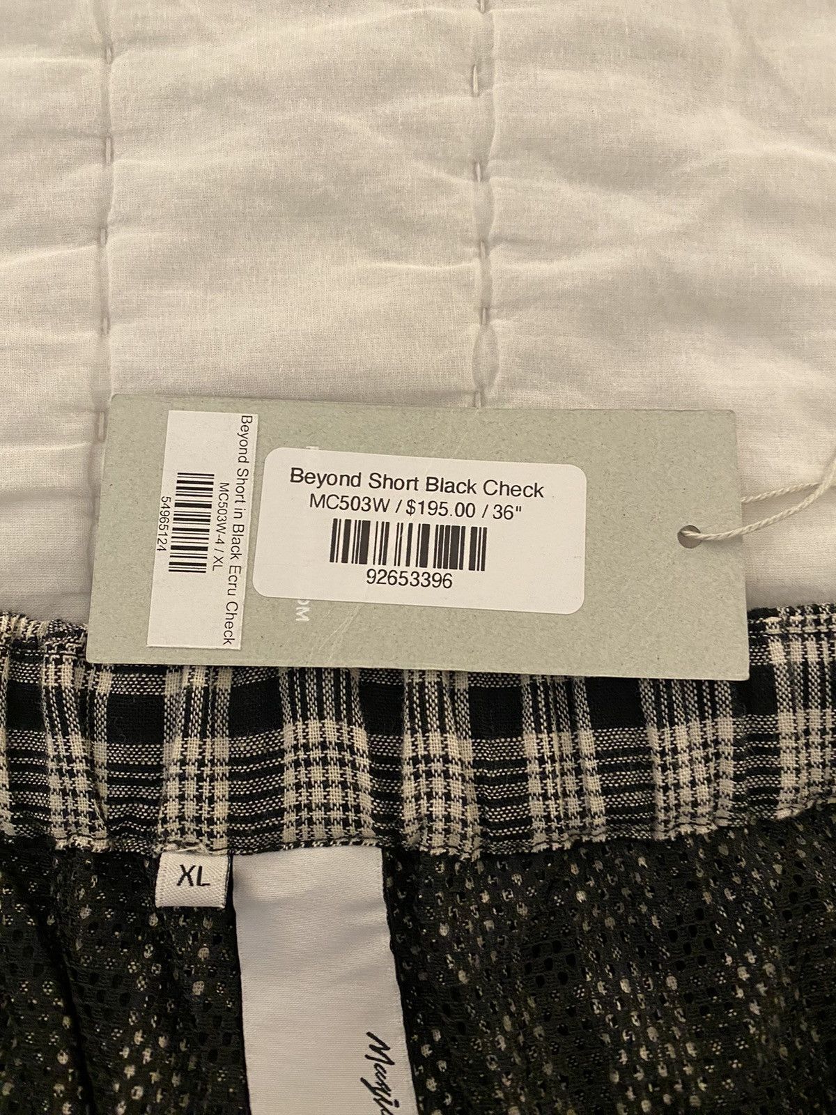 Other Magic Castles Beyond Short Black Ecru Check XL Size US 36 / EU 52 - 11 Thumbnail