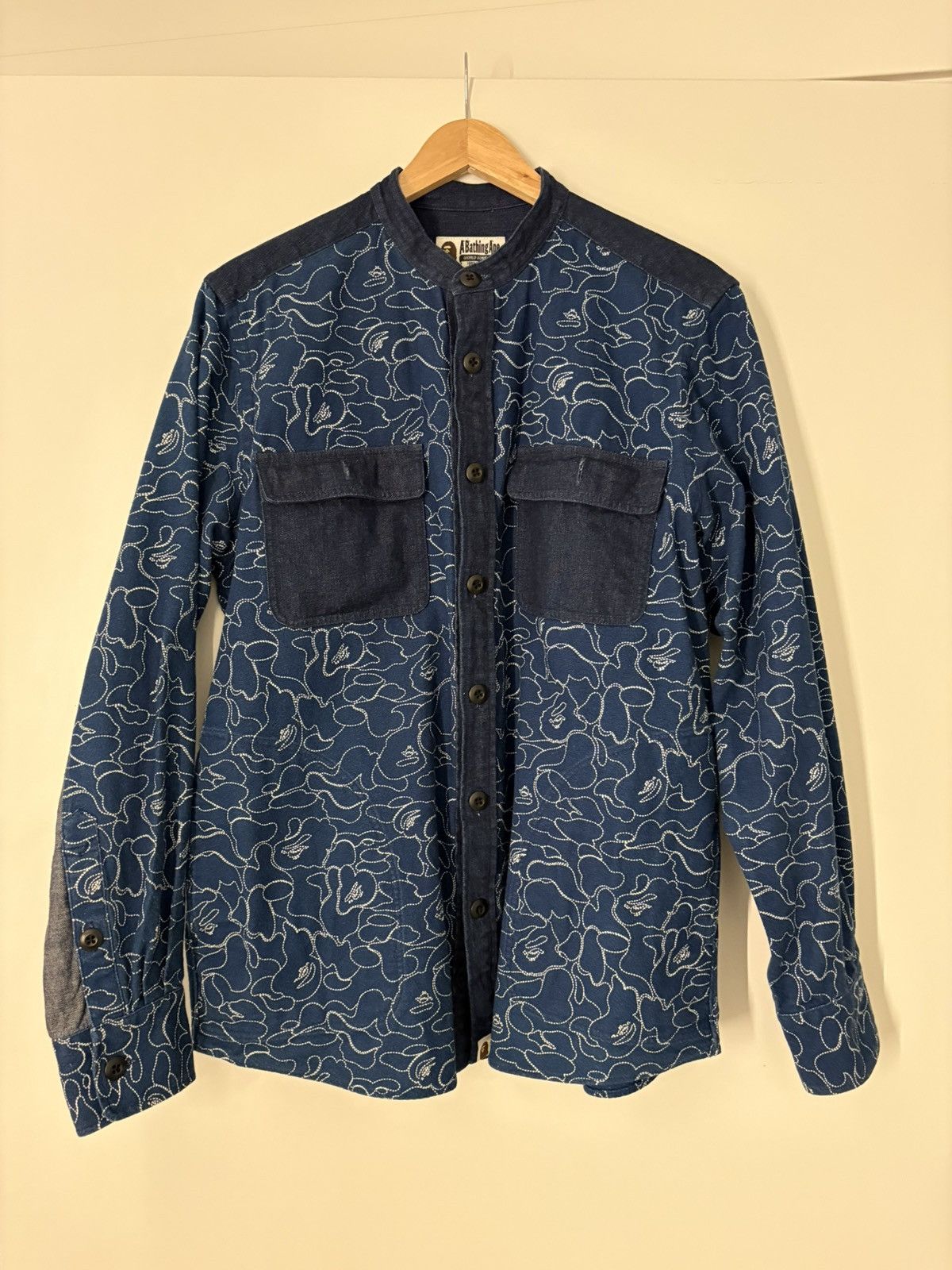 Bape A Bathing Ape Denim Jacket Size US L / EU 52-54 / 3 - 3 Thumbnail