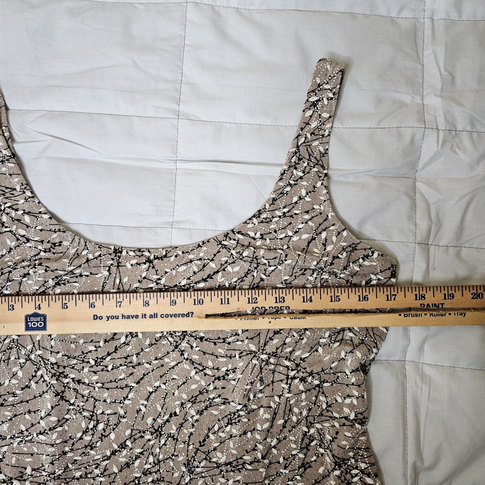Alex Evenings ALEX Womens Tank Top Sleeveless Multicolor Polyester Spandex L Regular USA Shirt Vest Tee Slim Casual Size L / US 10 / IT 46 - 3 Thumbnail