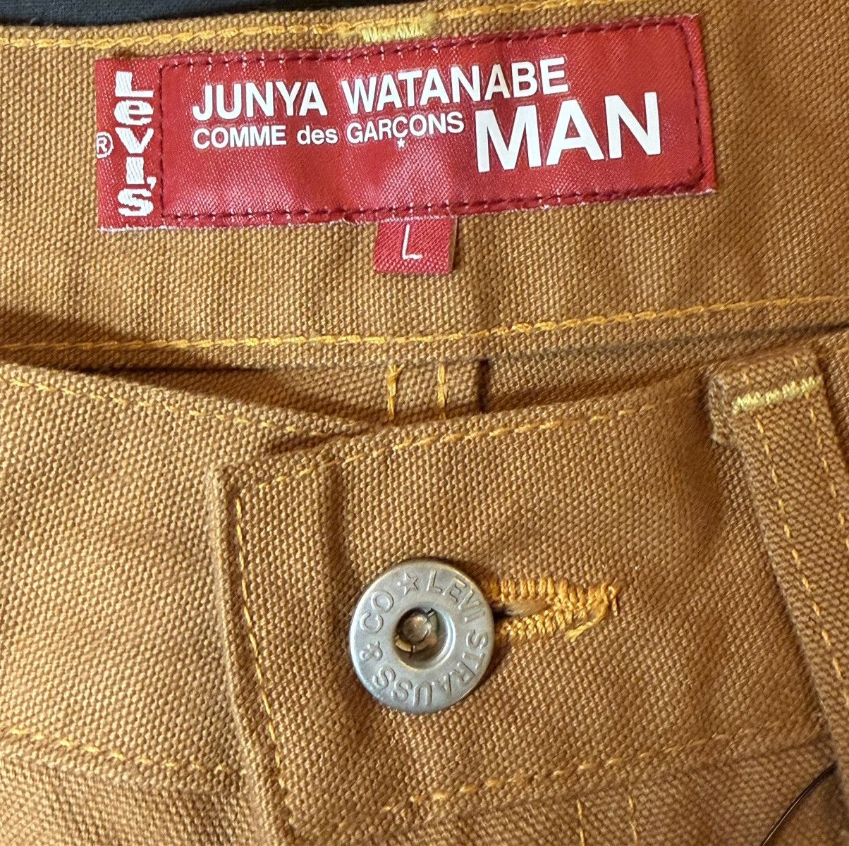 Other Levis x Junya Watanabe CDG Paint Splatter Brown Jeans Size US 37 - 10 Thumbnail