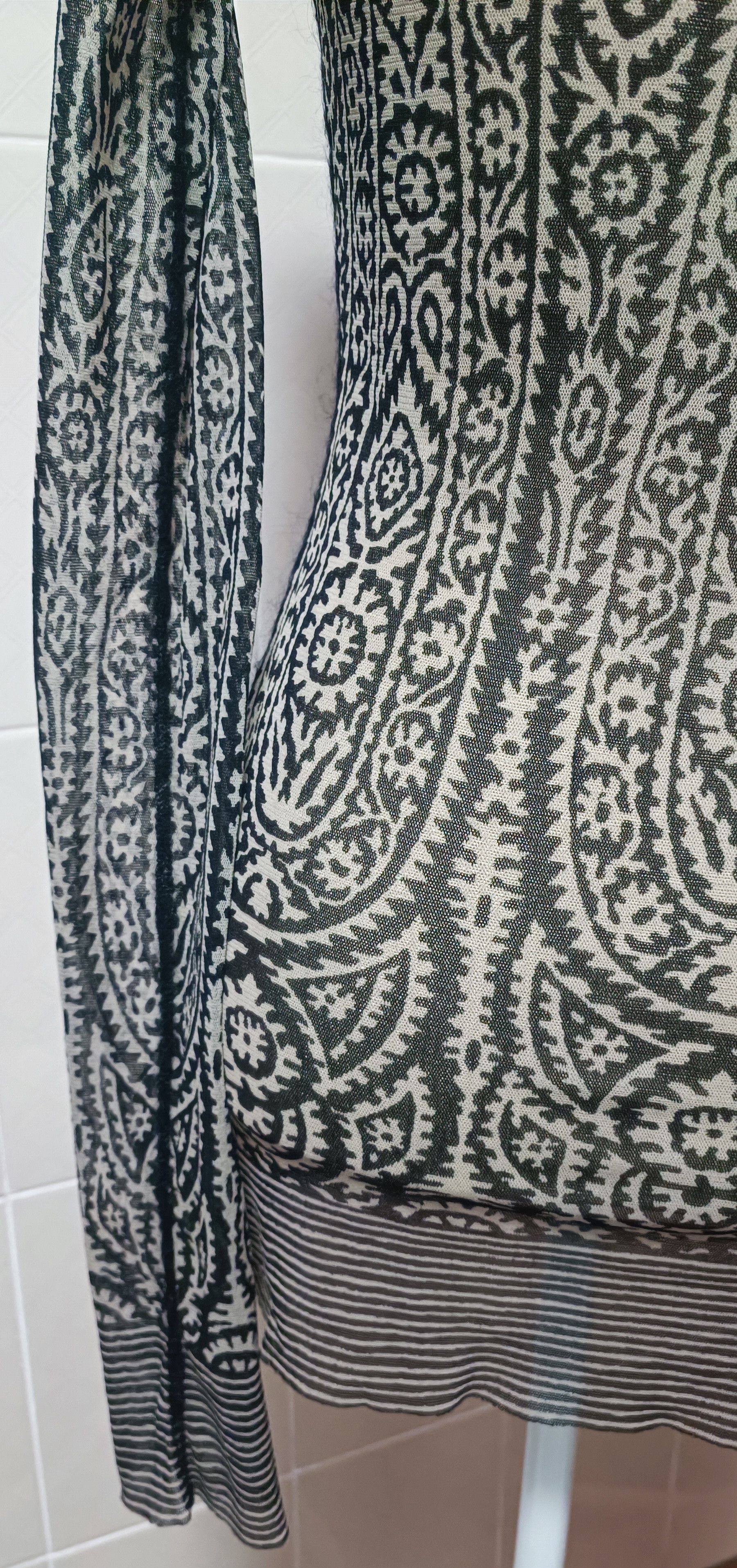 Jean Paul Gaultier 90's - Floral and paisley motifs mesh top Size M / US 6-8 / IT 42-44 - 14 Thumbnail
