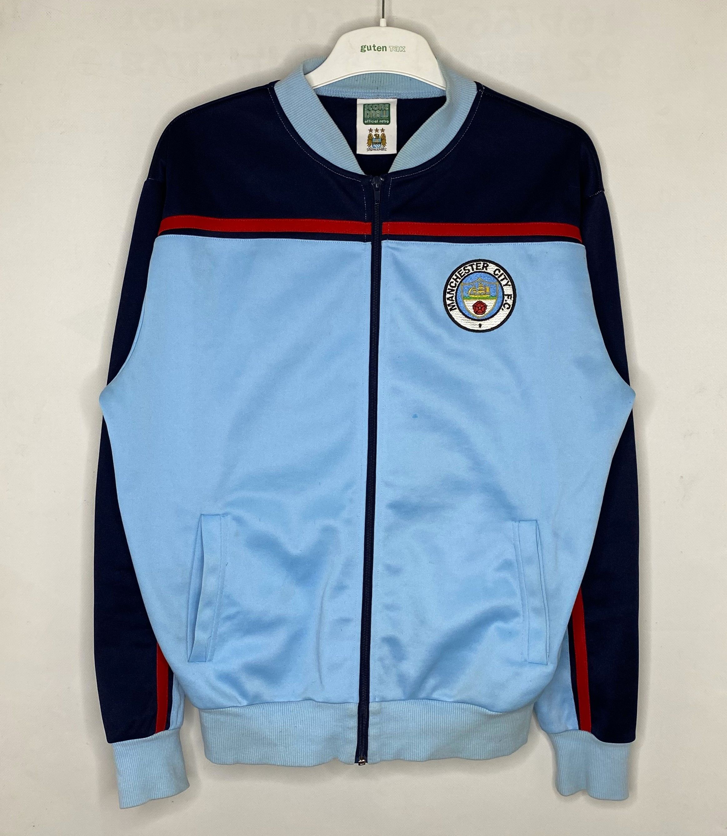 UEFA × Umbro MANCHESTER CITY 1982 RETRO TRACK JACKET FOOTBALL SOCCER Size US L / EU 52-54 / 3 - 1 Thumbnail