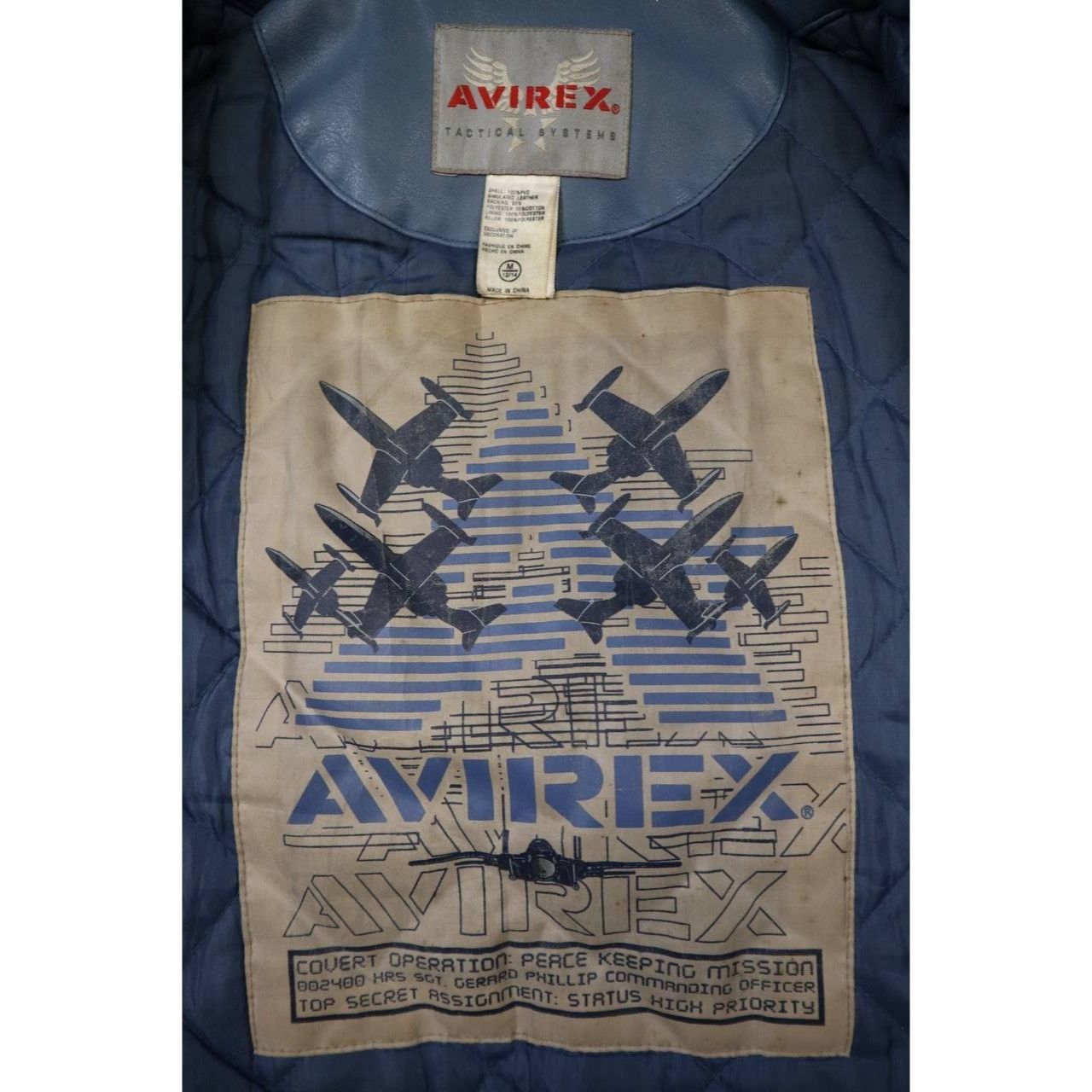 Avirex 90s Avirex Blue Leather Varsity Jacket Women M Size M / US 6-8 / IT 42-44 - 7 Thumbnail
